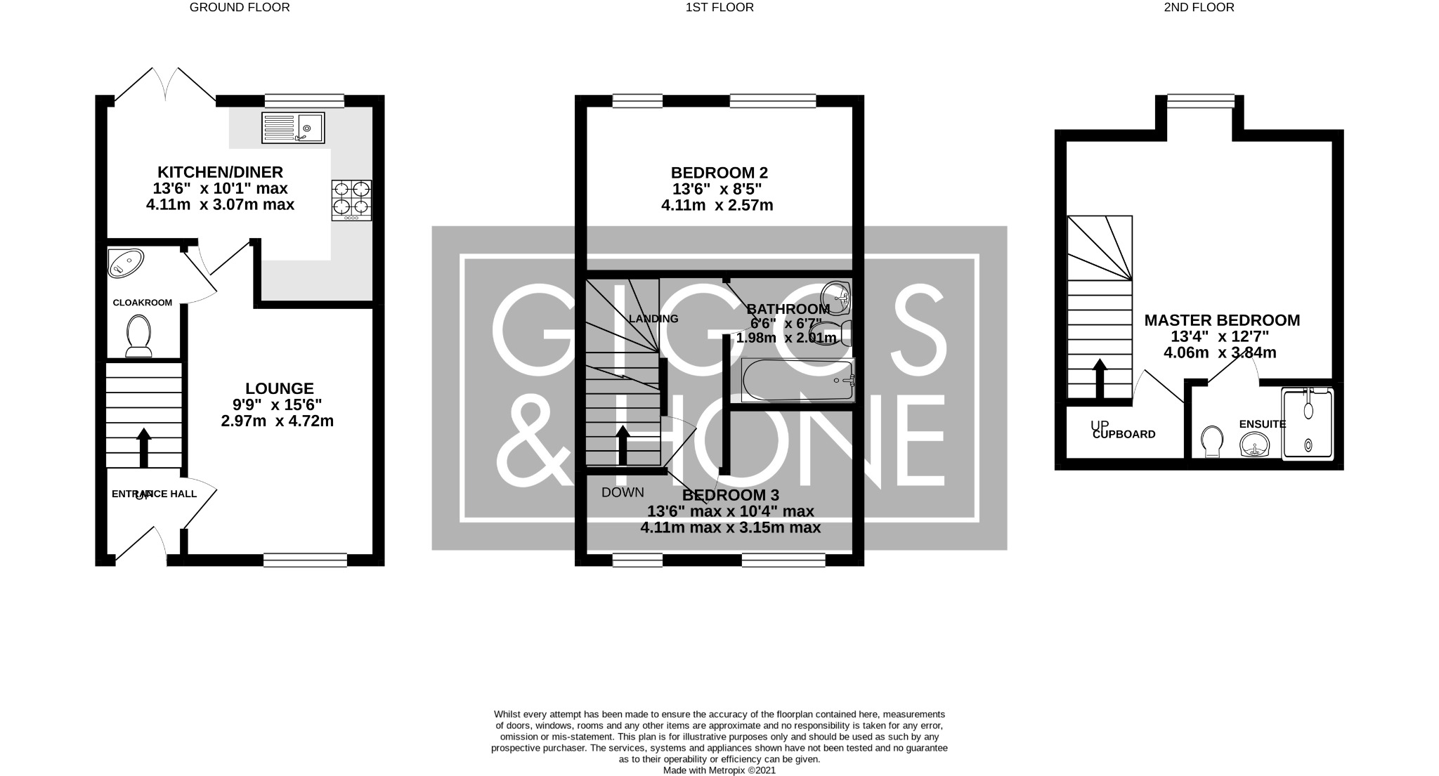 3 bed terraced house for sale in St. Leonards Mews, Bedford - Property Floorplan