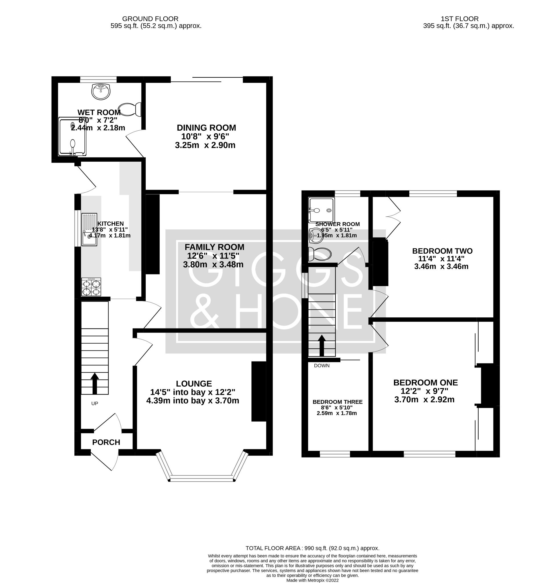 3 bed semi-detached house for sale in Ampthill Road, Bedford - Property Floorplan