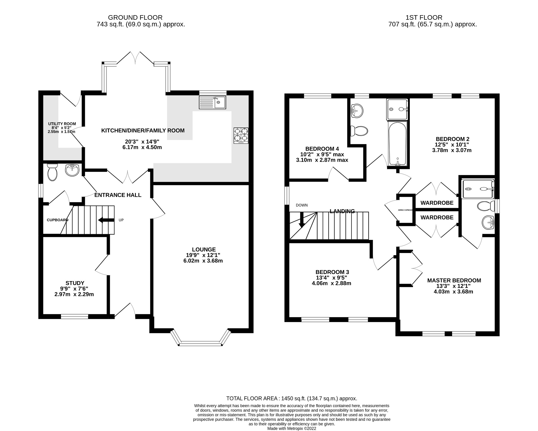 4 bed detached house for sale in Crowsley Road, Bedford - Property Floorplan