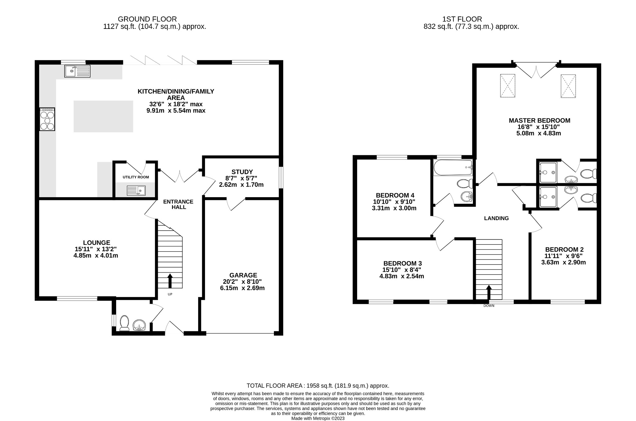 4 bed semi-detached house for sale in Station Road, Bedford - Property Floorplan