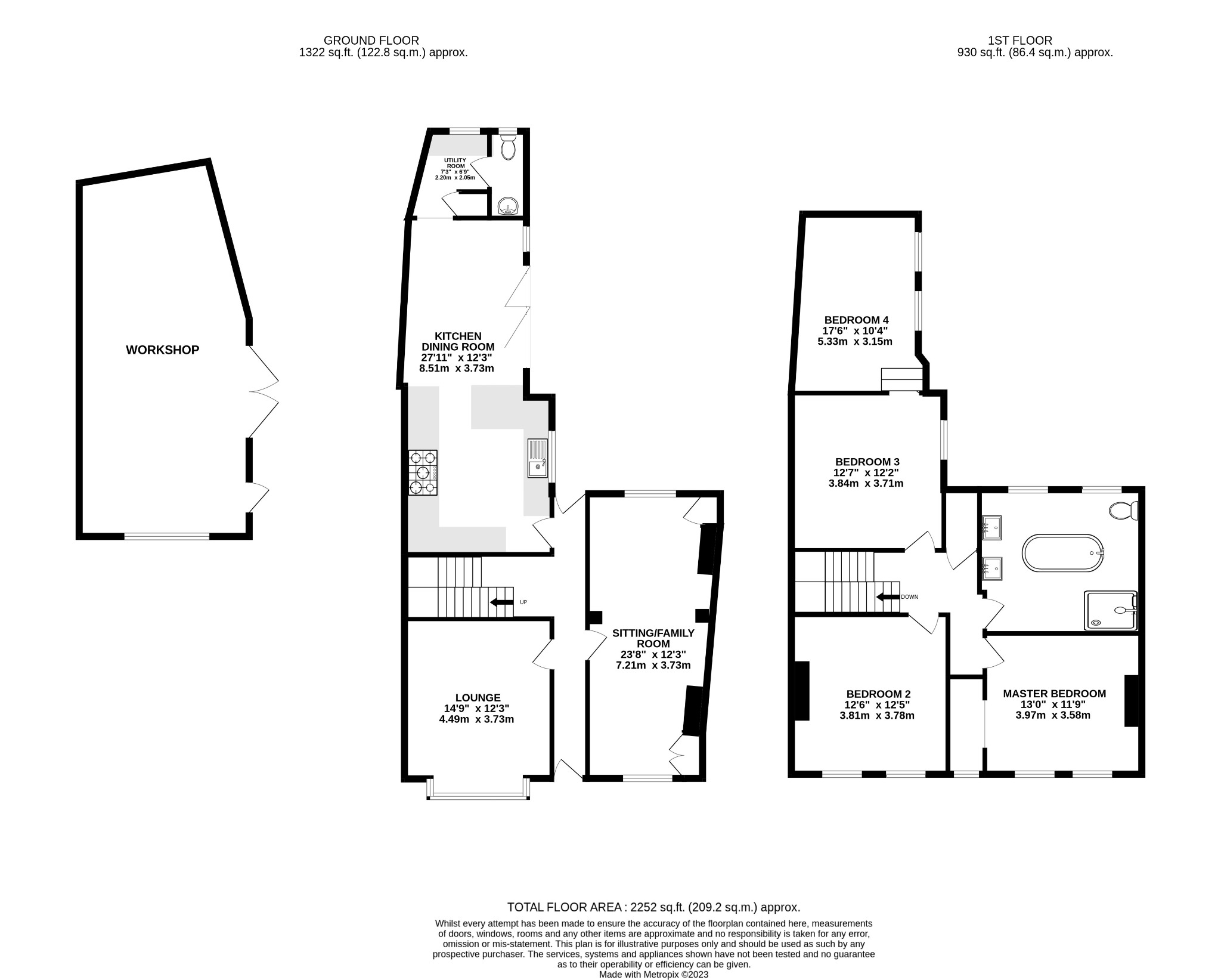 4 bed town house for sale in Dartmouth Road, Olney - Property Floorplan