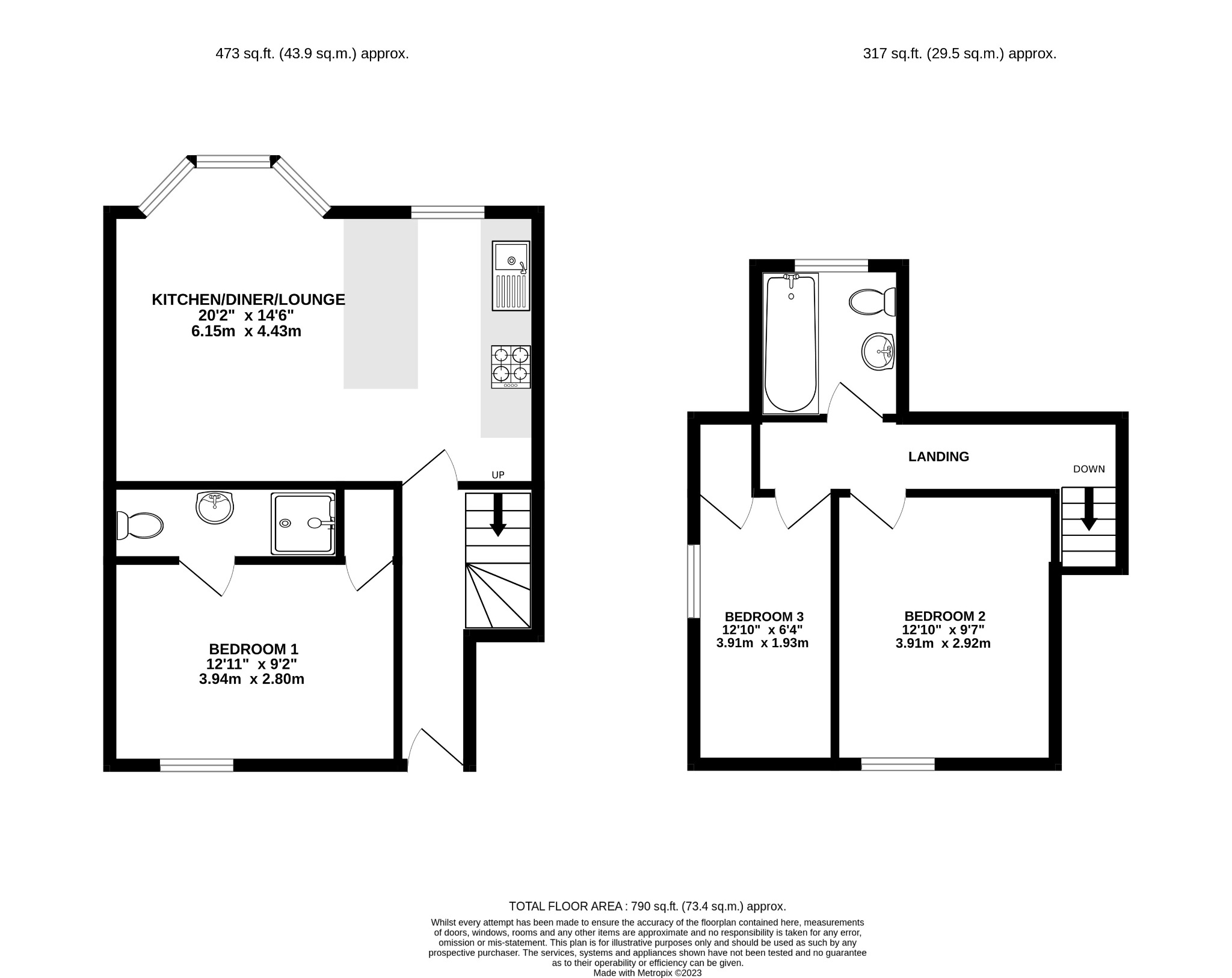 3 bed flat for sale in St. Michaels Road, Bedfordshire - Property Floorplan