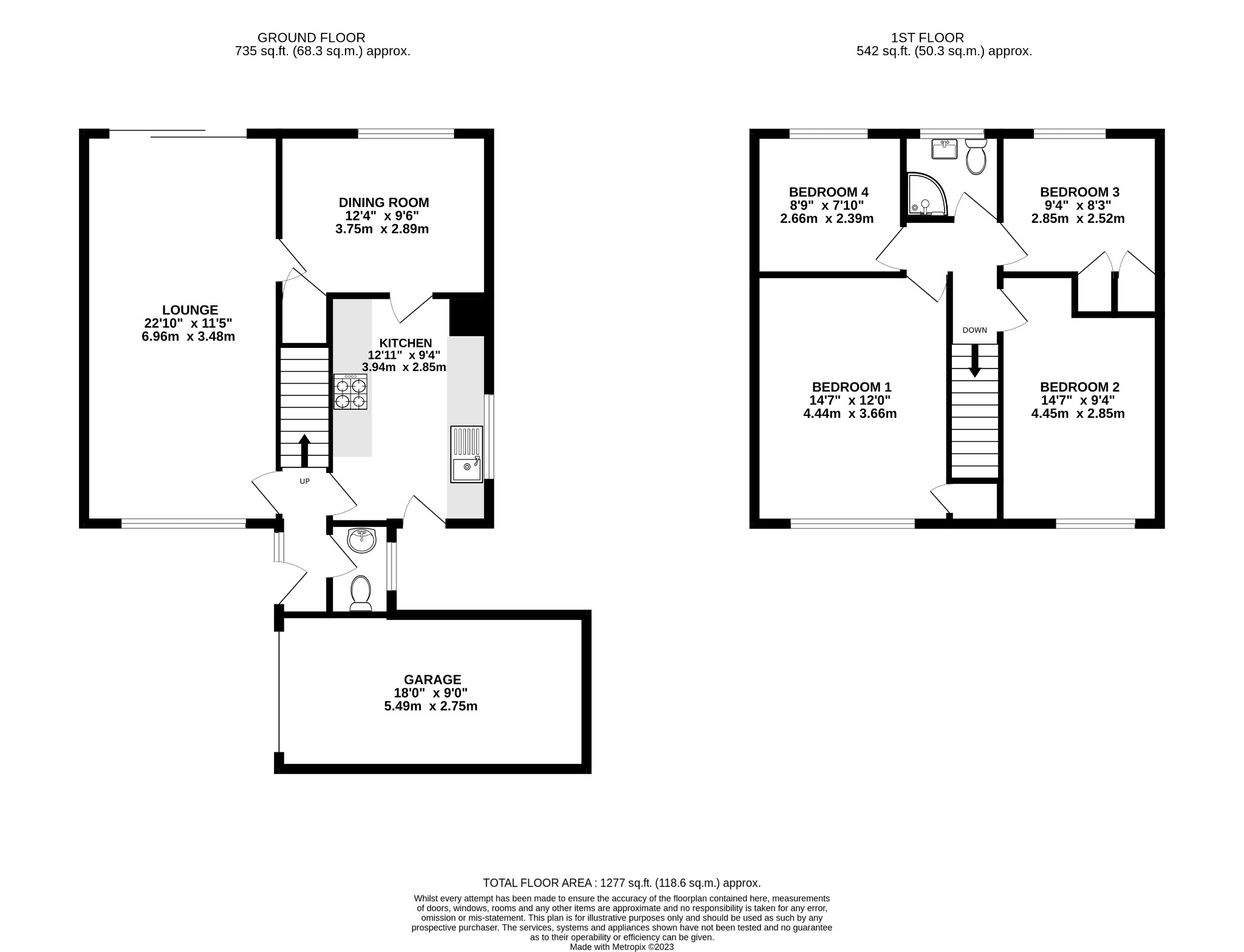 4 bed detached house for sale in High Street, Bedford - Property Floorplan
