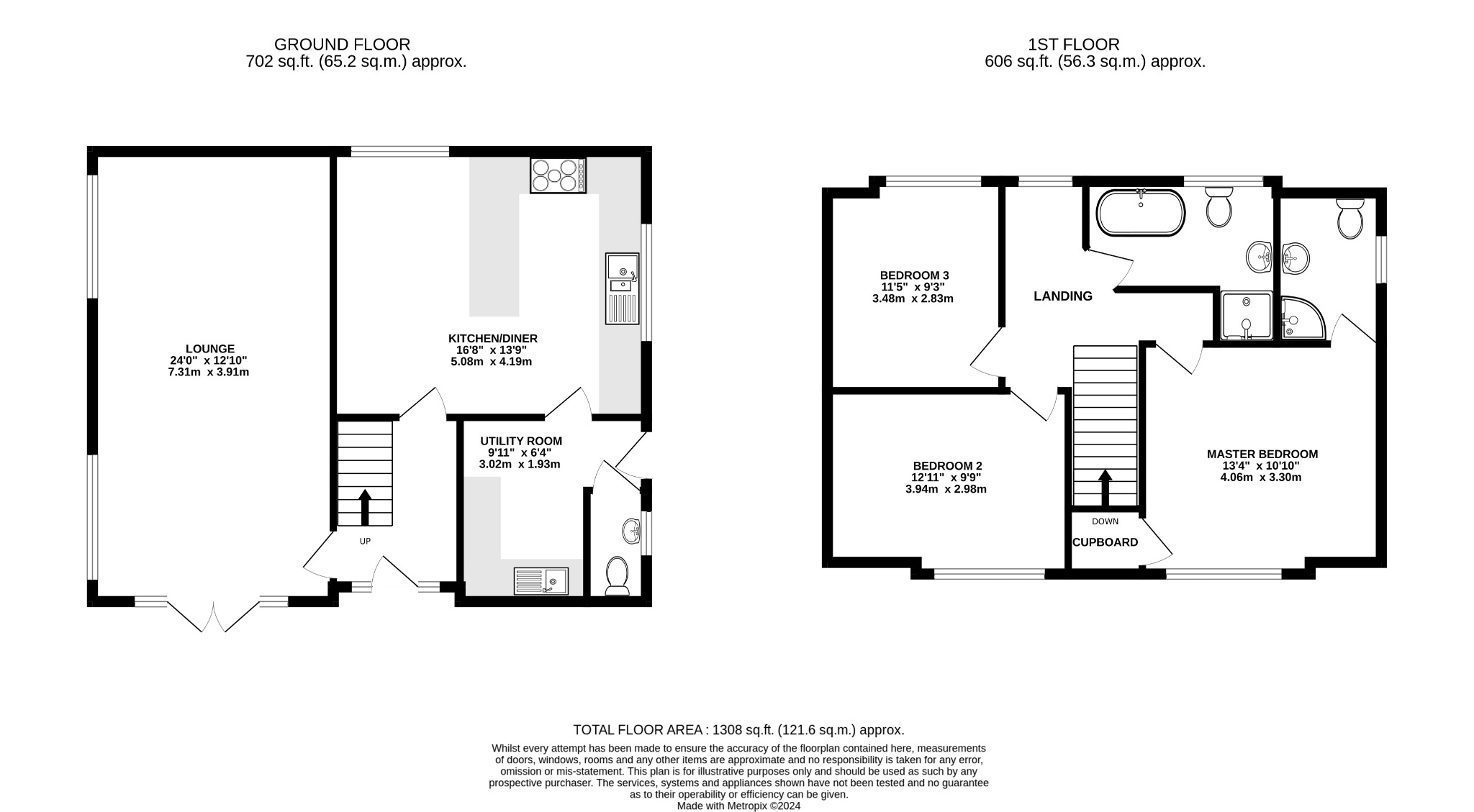 3 bed detached house for sale in Ravensden Road, Bedford - Property Floorplan