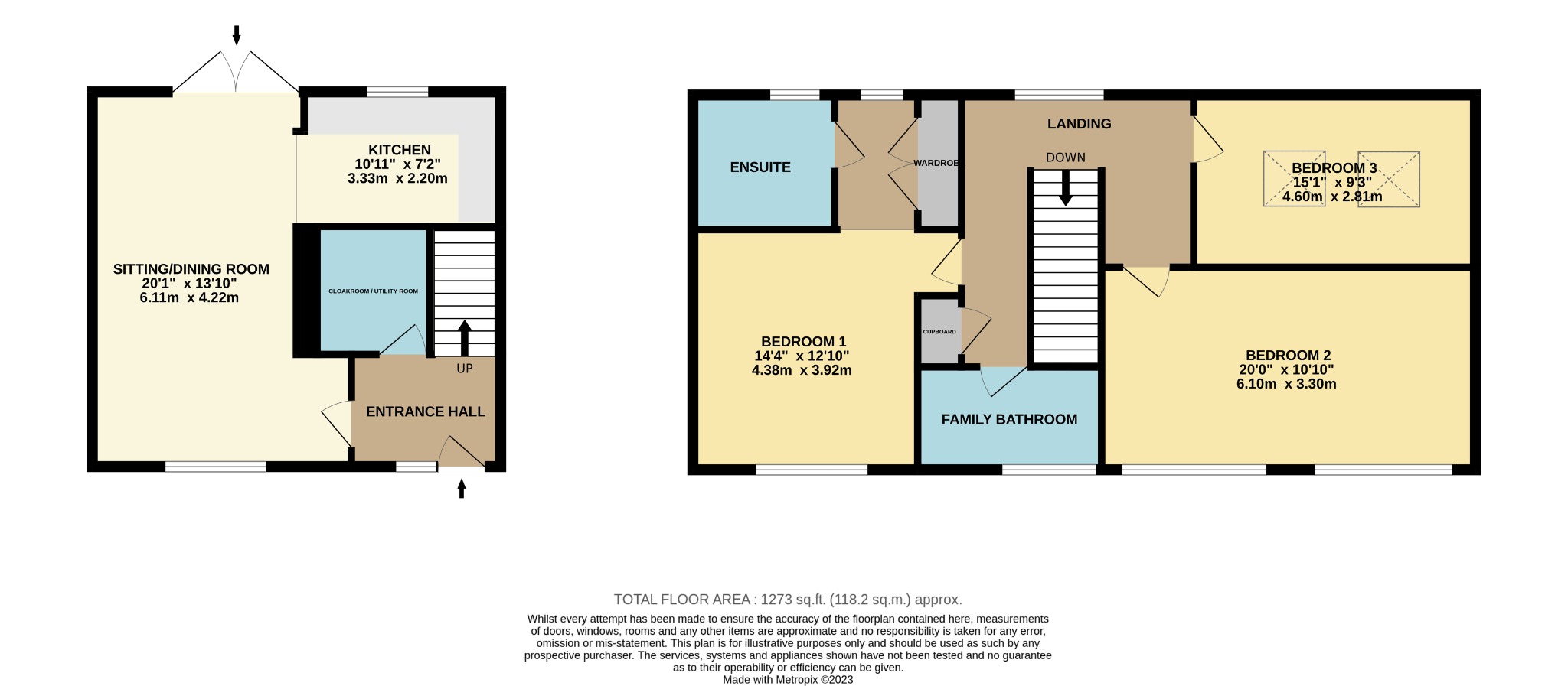 3 bed detached house to rent in Church Farm Court, Bedford - Property Floorplan