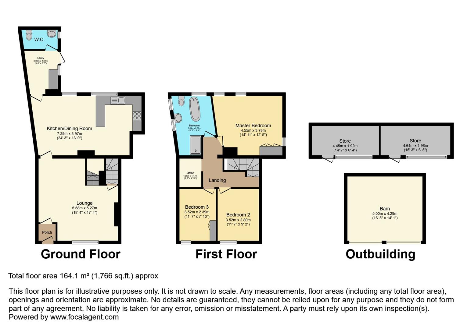 3 bed terraced house for sale in Halifax Road, Cullingworth - Property floorplan