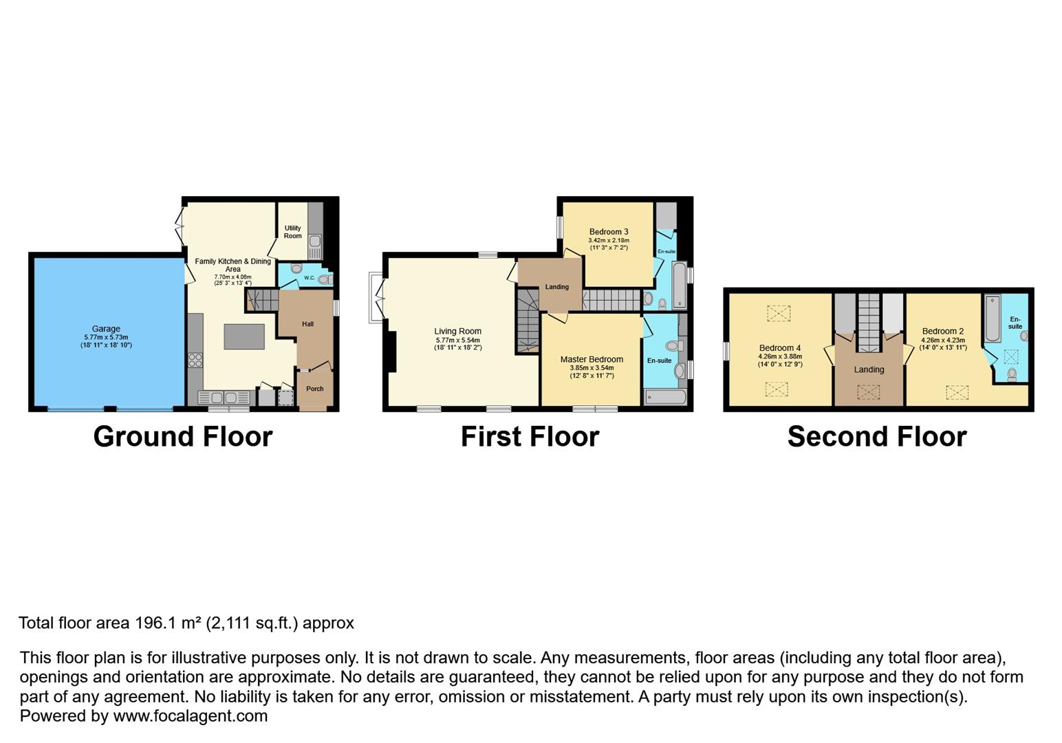 4 bed detached house for sale in High Cote, Keighley - Property floorplan