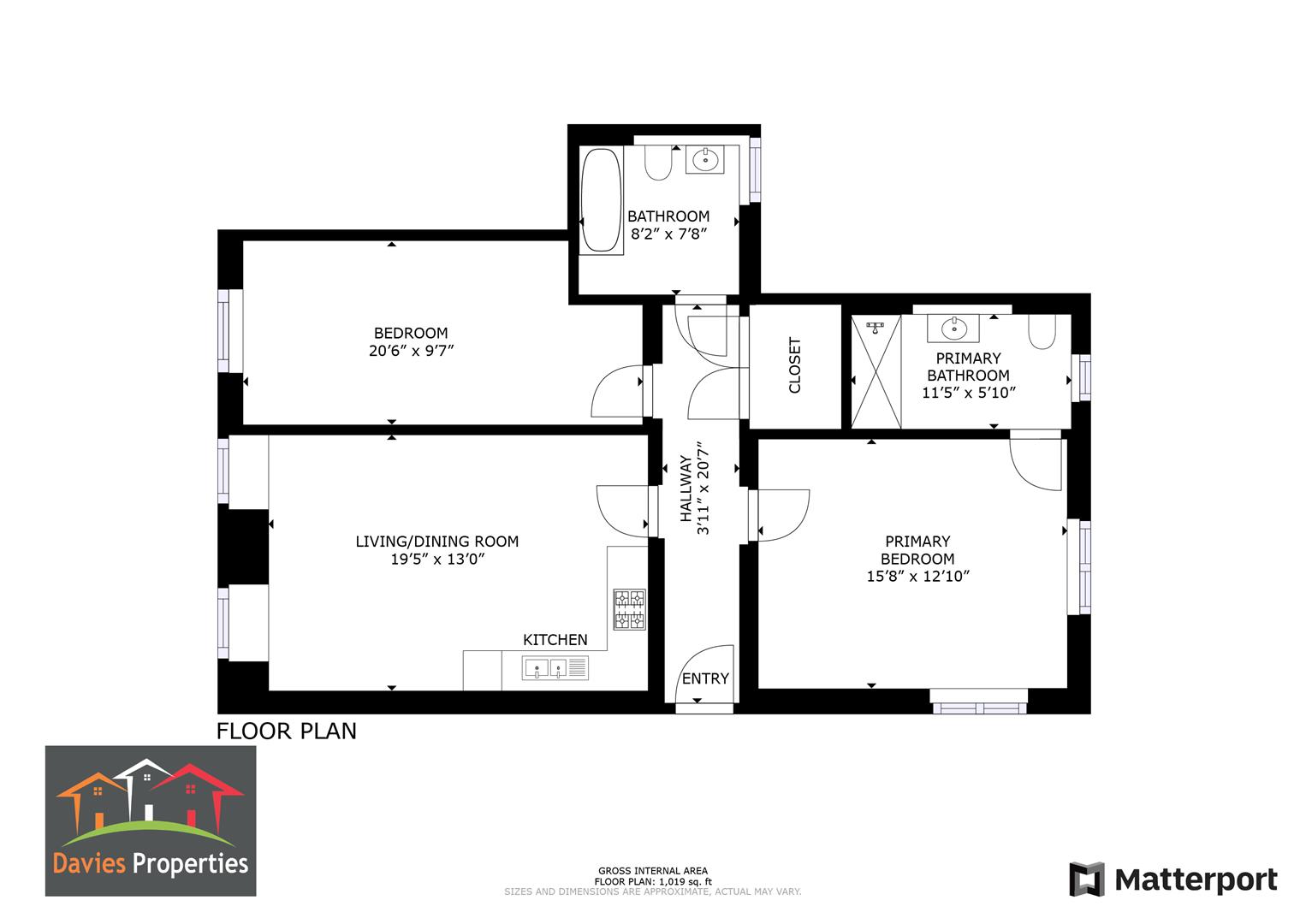 2 bed apartment for sale in River View, Haworth - Property floorplan