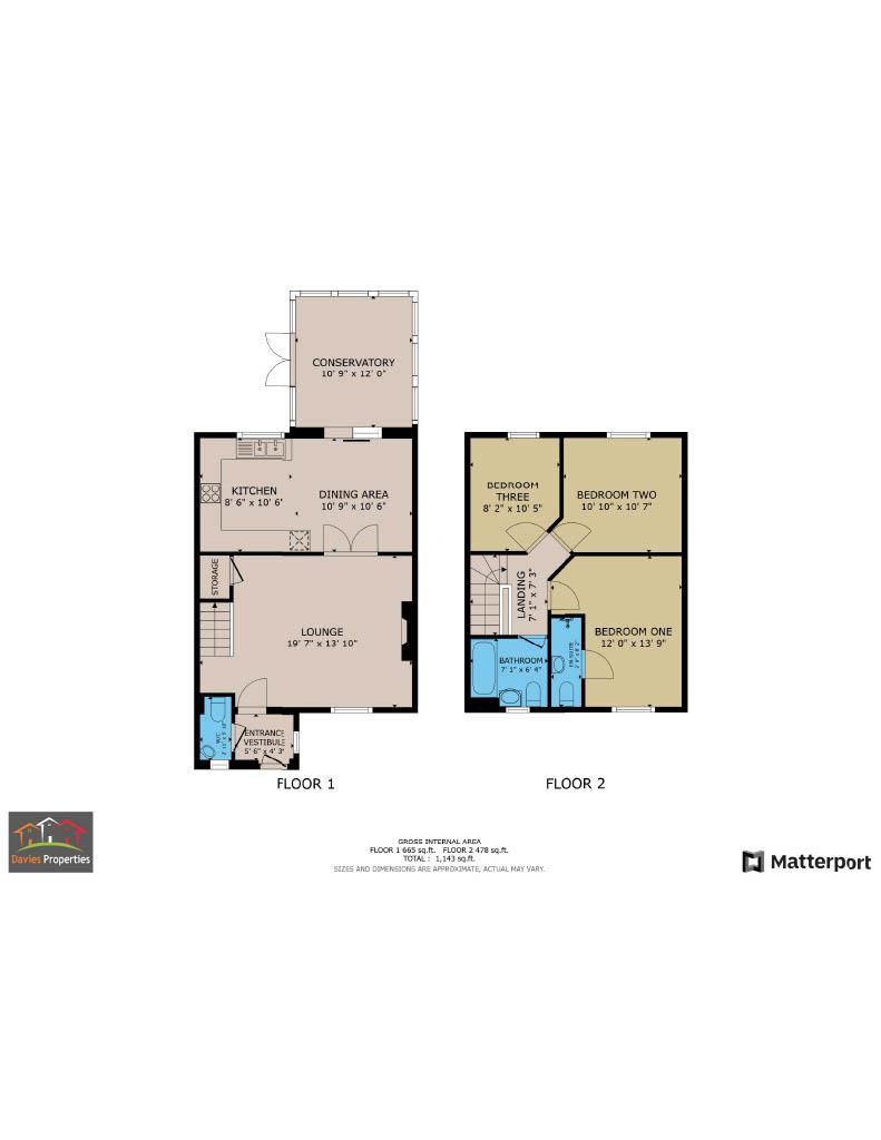 3 bed detached house for sale in Halifax Road, Cullingworth - Property floorplan