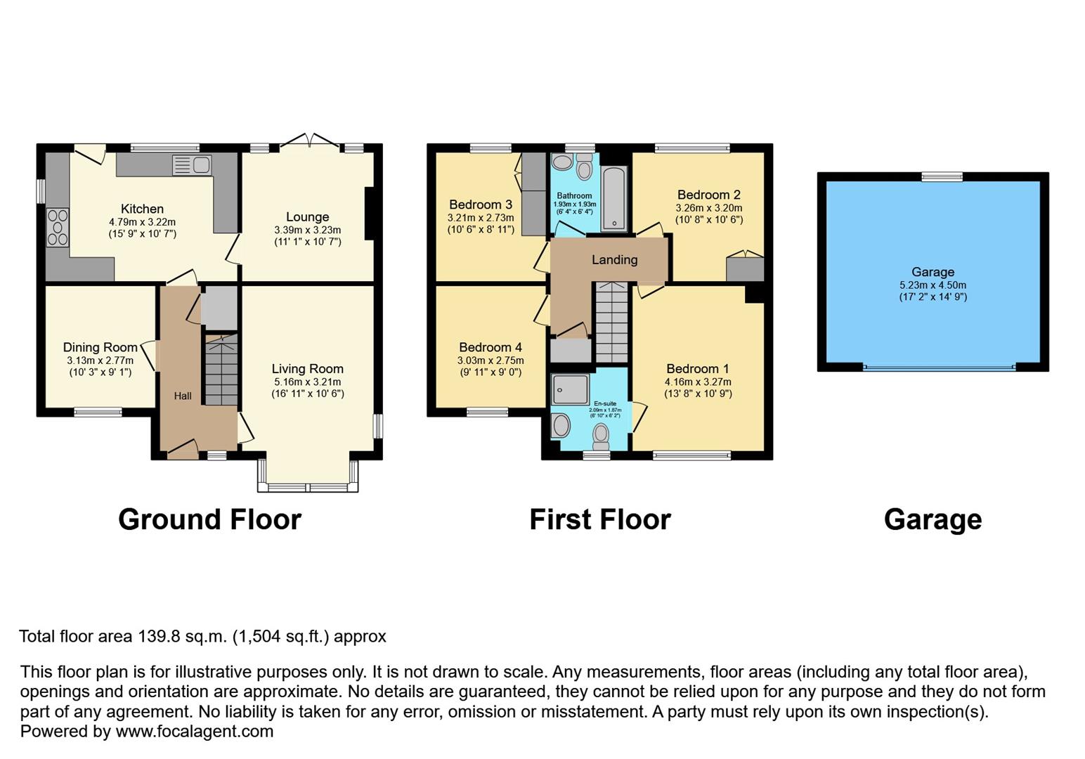 4 bed detached house for sale in Woodside, Keighley - Property floorplan