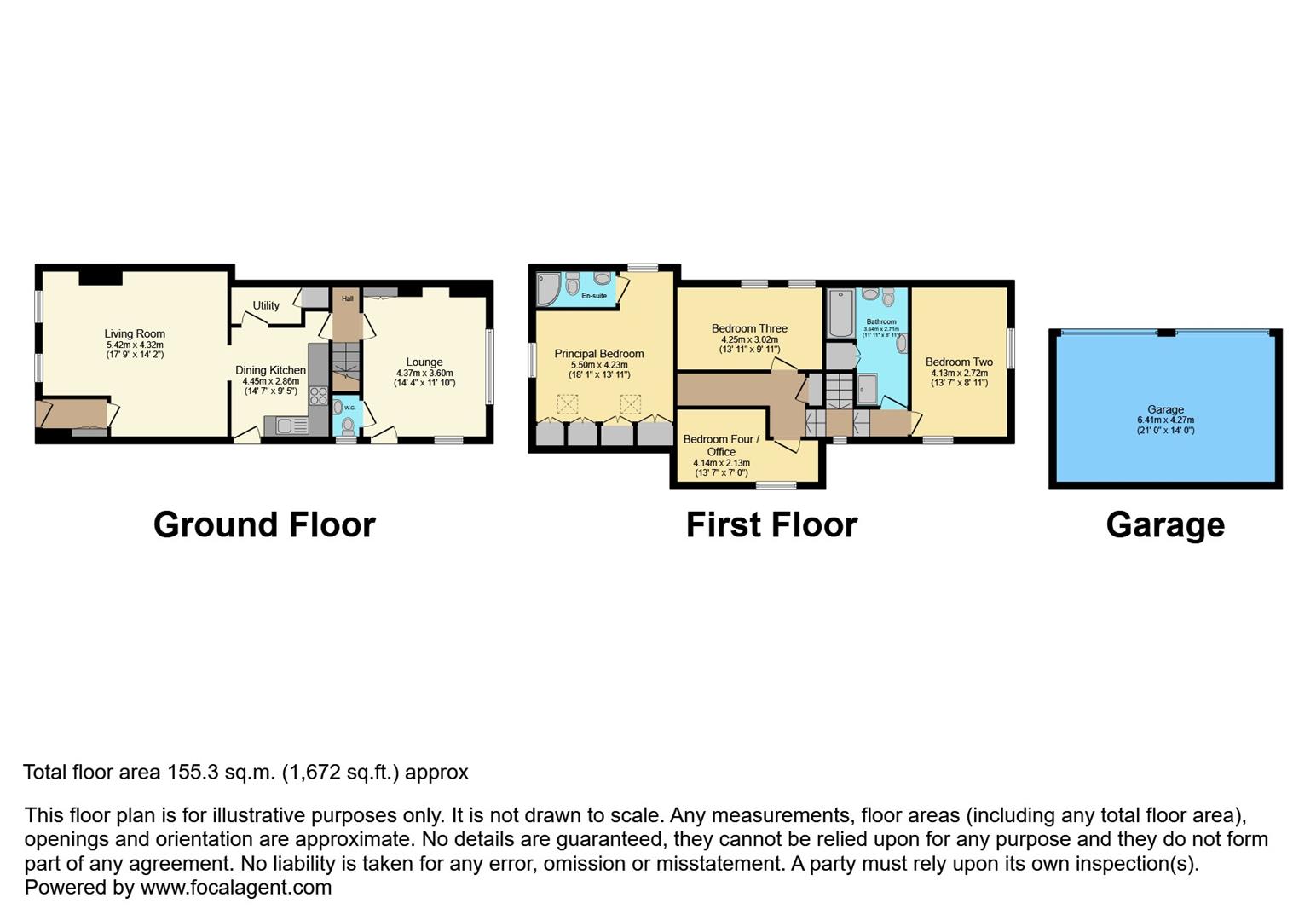 4 bed semi-detached house for sale in High Spring Gardens Lane, Keighley - Property floorplan
