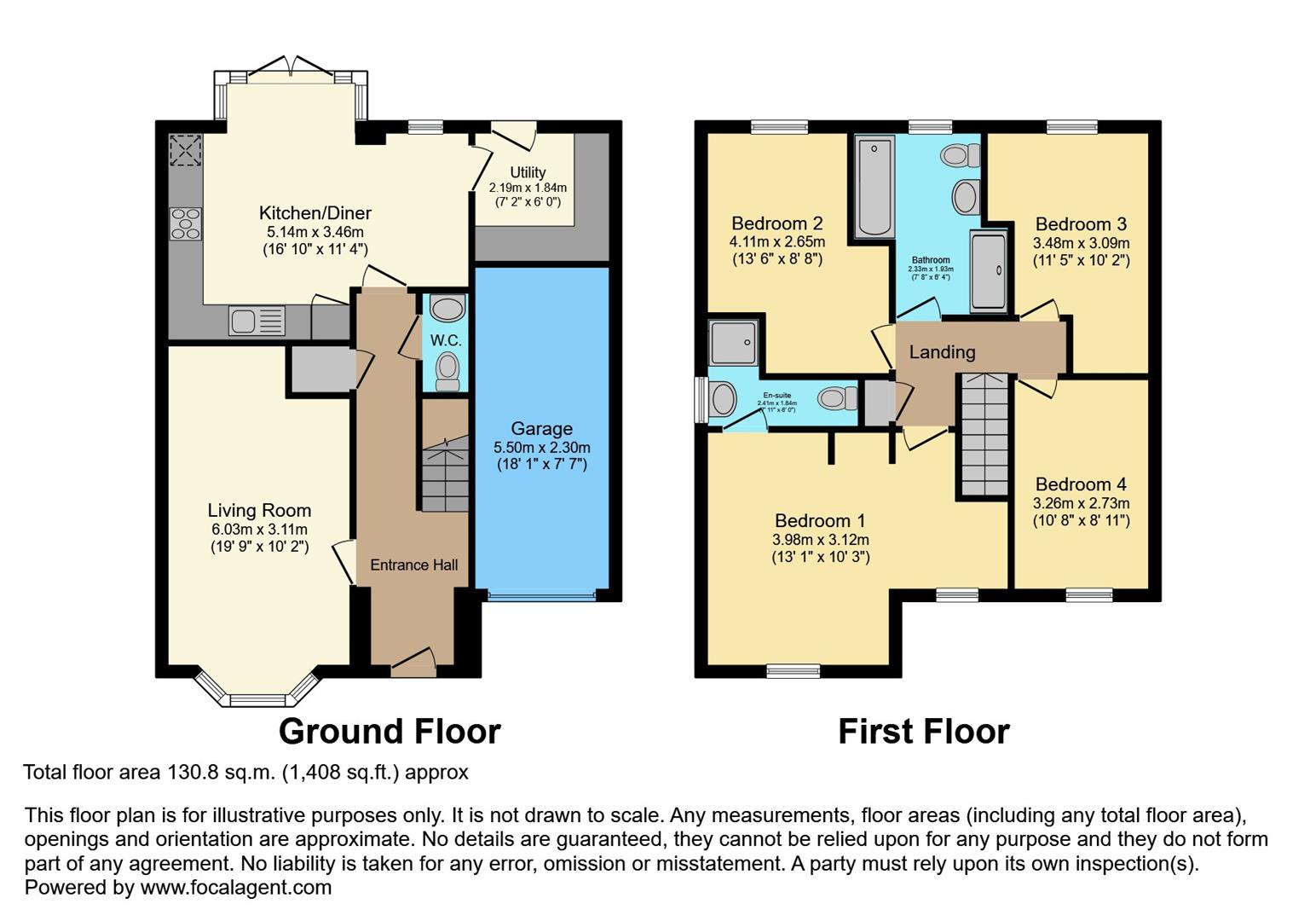4 bed detached house for sale in The Brow, Cullingworth - Property floorplan
