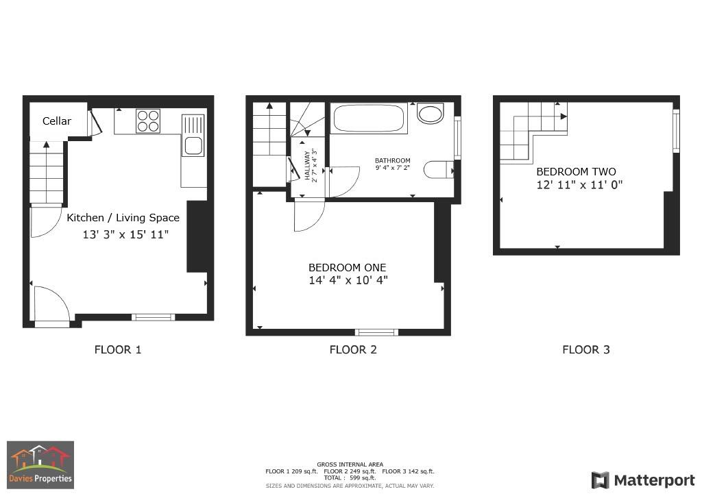 2 bed end of terrace house for sale in Acorn Street, Keighley - Property floorplan