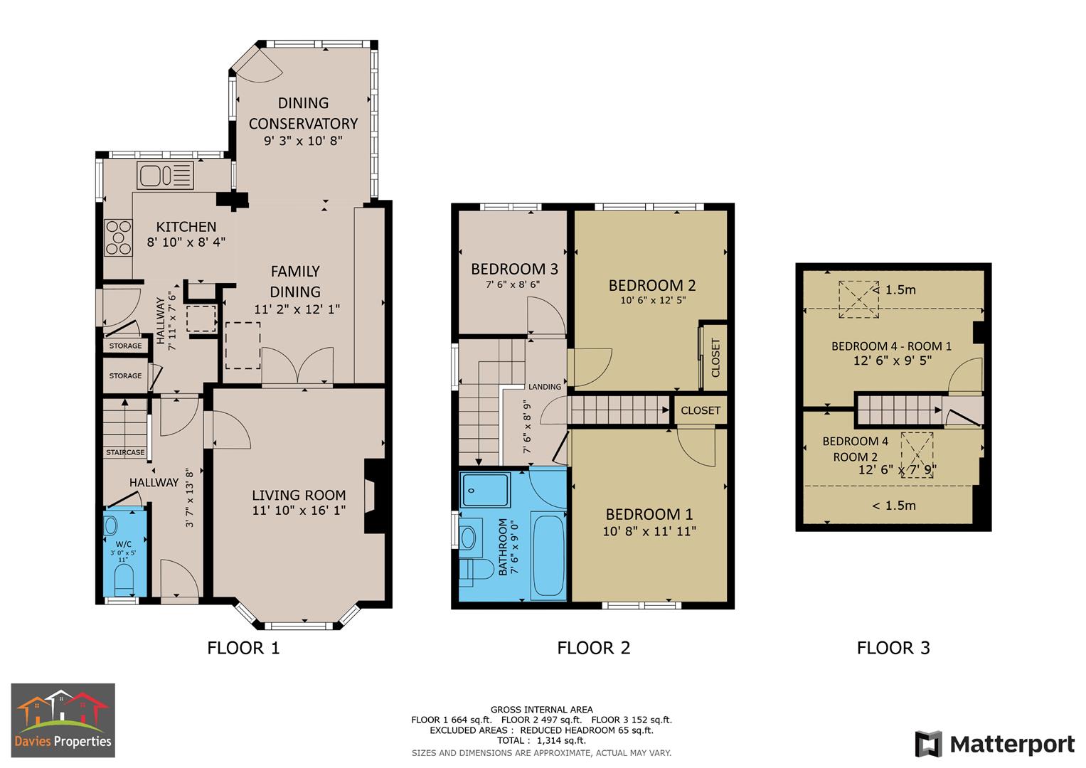 4 bed semi-detached house for sale in Moor Drive, Keighley - Property floorplan