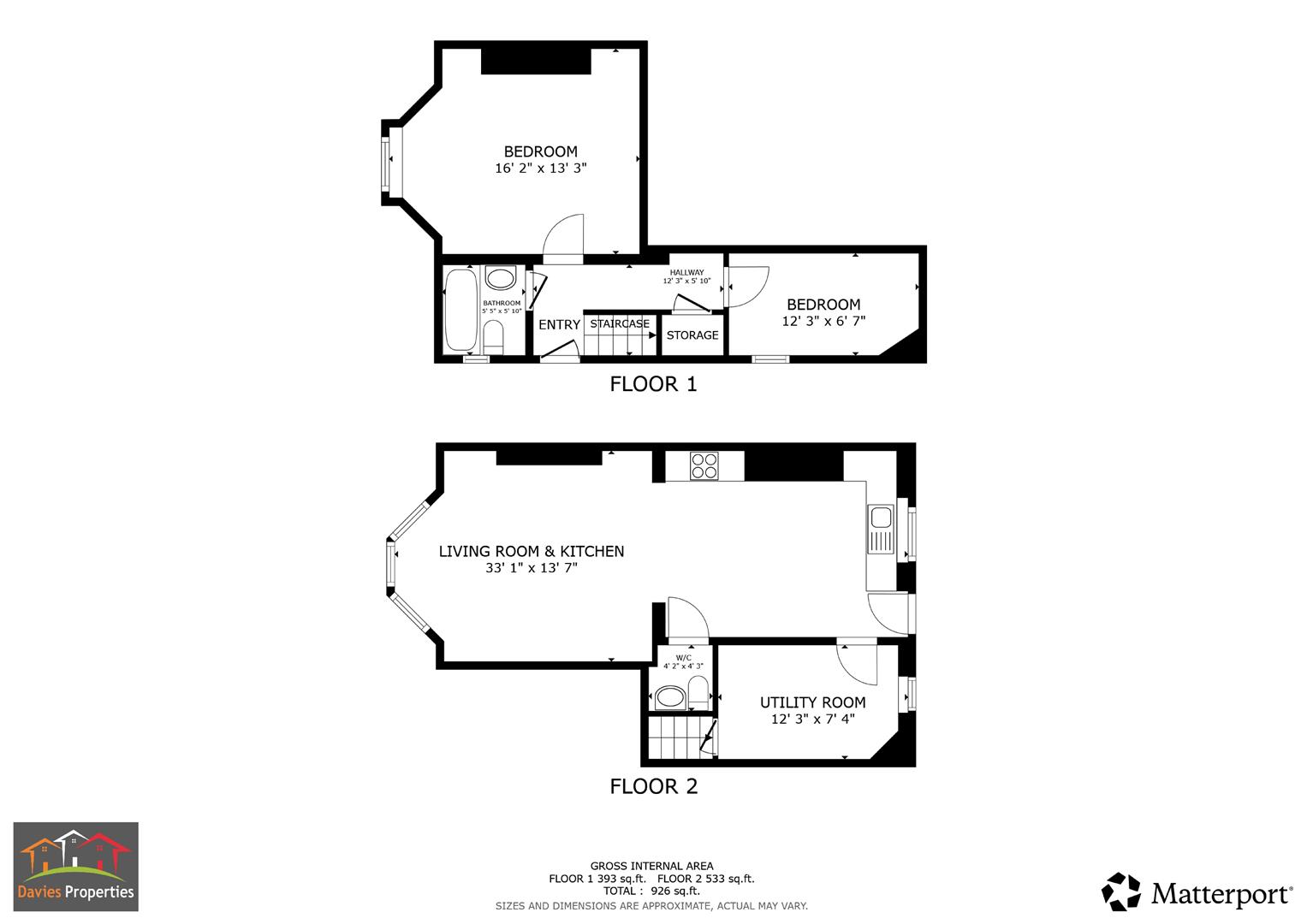 5 bed maisonette for sale in Elmwood Terrace, Keighley, BD22 7DP - Property floorplan