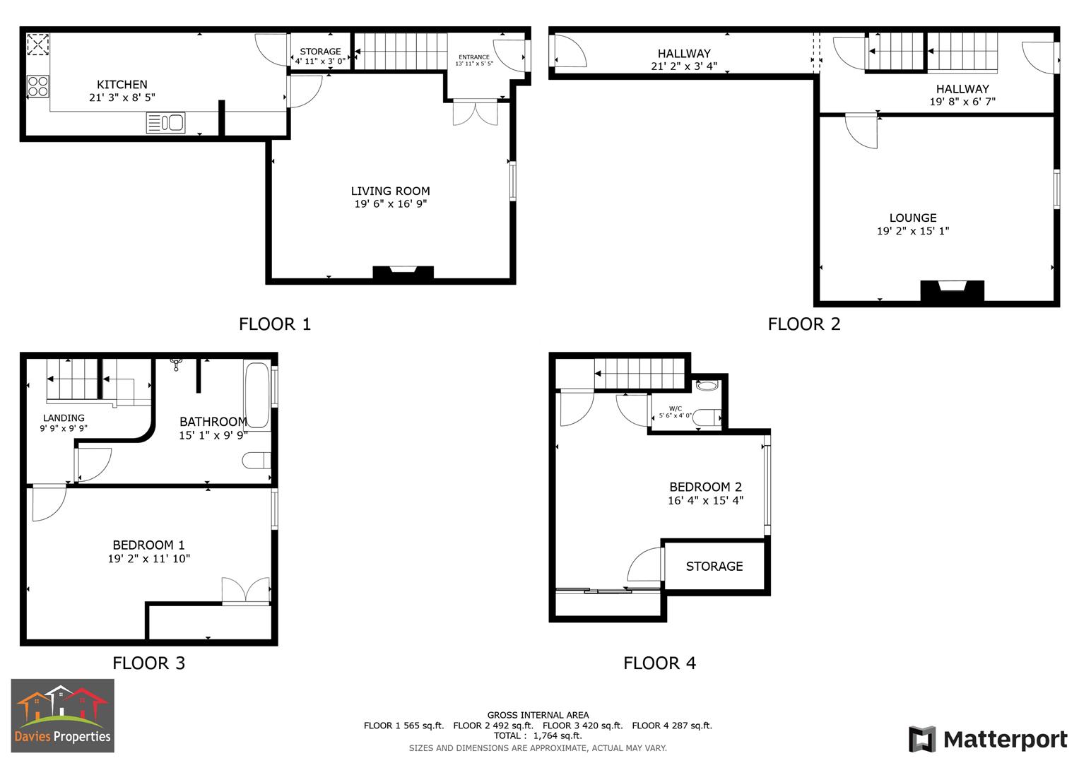2 bed terraced house for sale in Charles Street, Bingley - Property floorplan