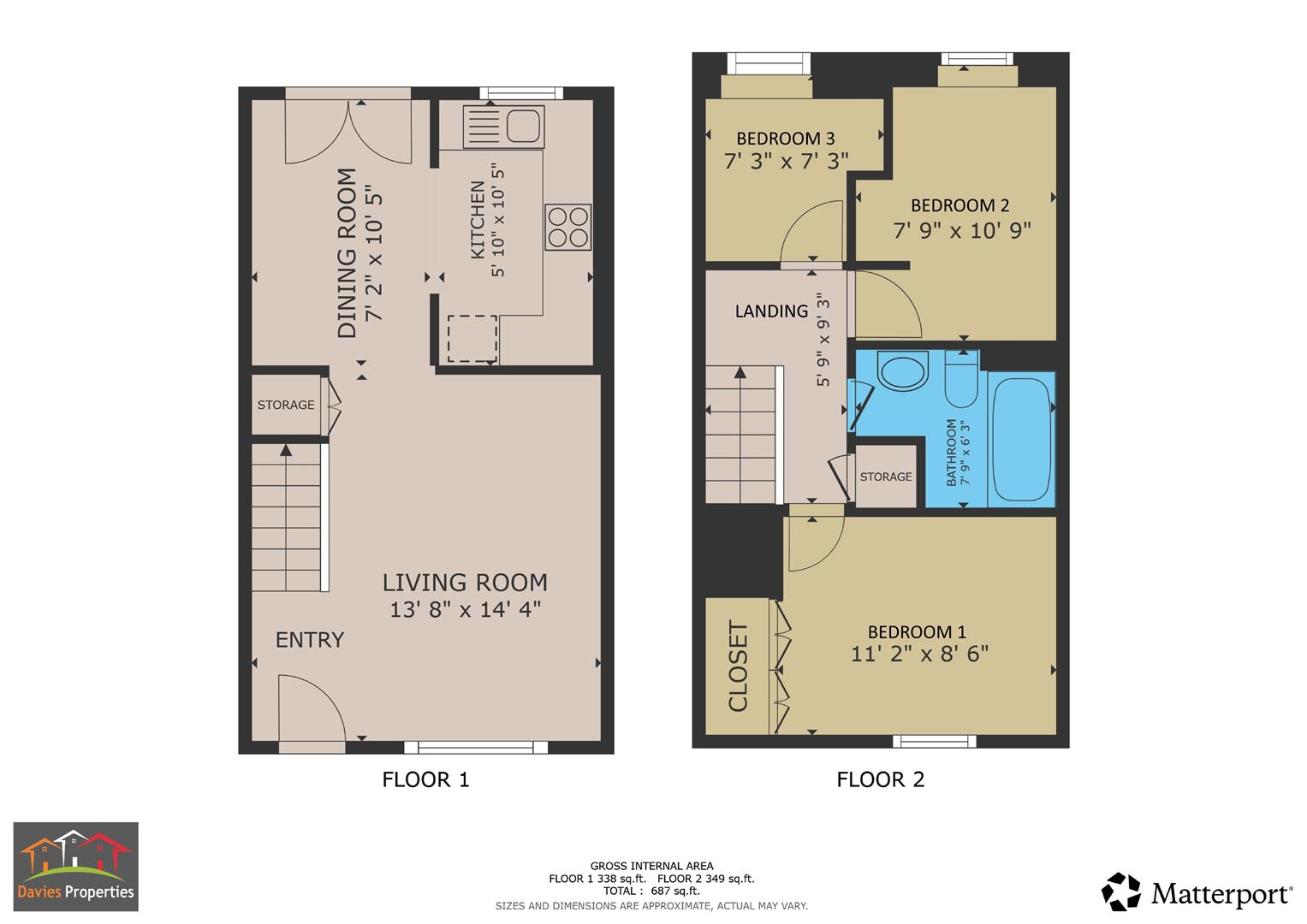 3 bed semi-detached house for sale in Felbrigg Avenue, Keighley, BD22 6BA - Property floorplan