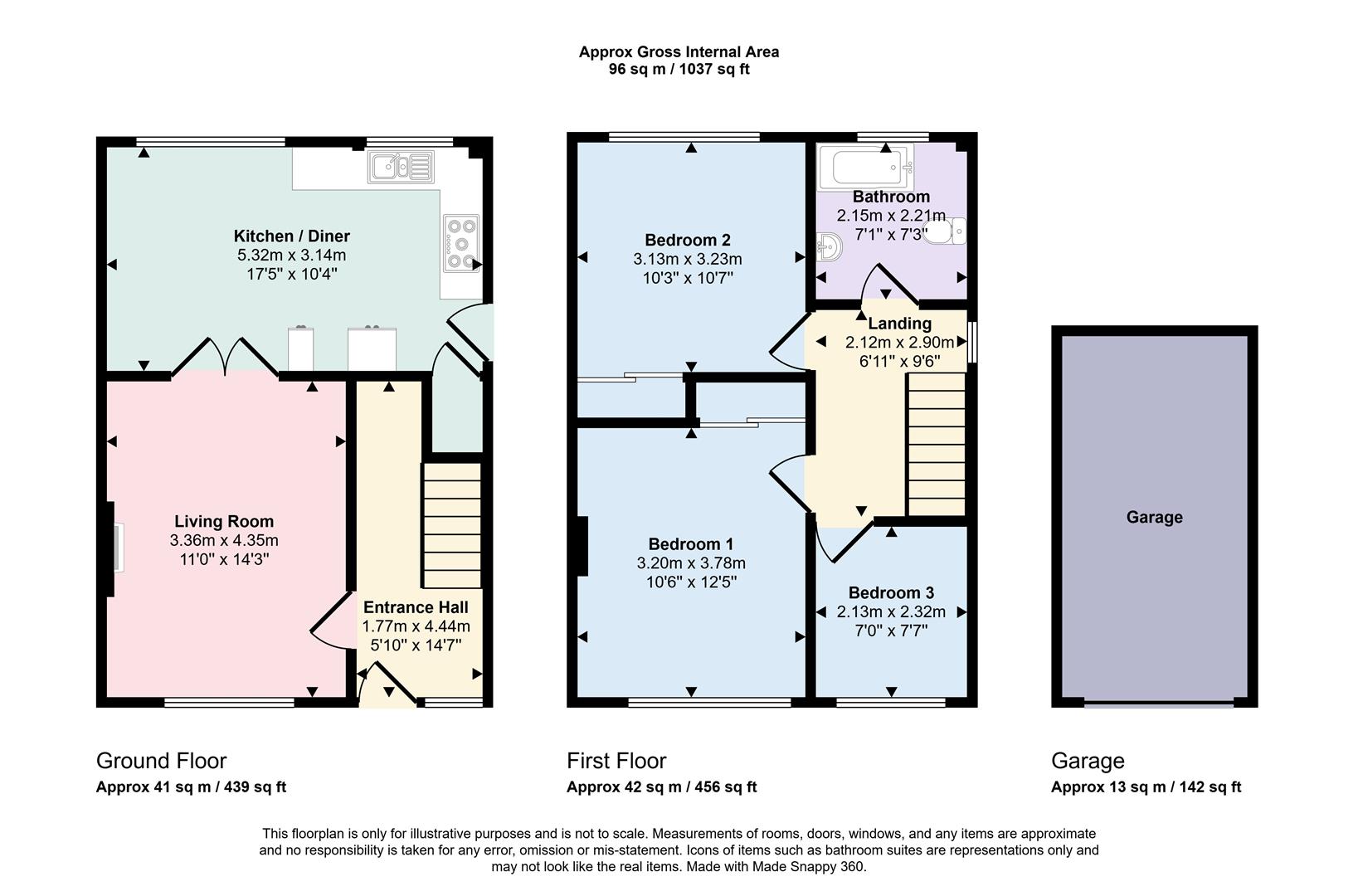 3 bed semi-detached house for sale in Heather Bank Avenue, Oakworth, Keighley, BD22 7LJ - Property floorplan