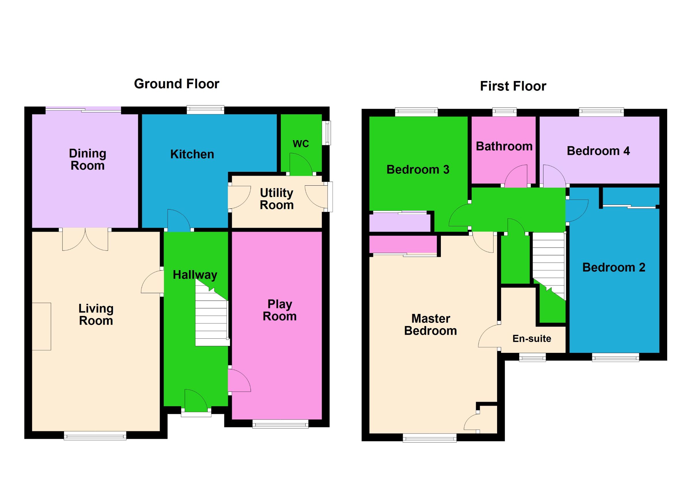 4 bed detached house for sale in Houghton Avenue, Peterborough - Property Floorplan