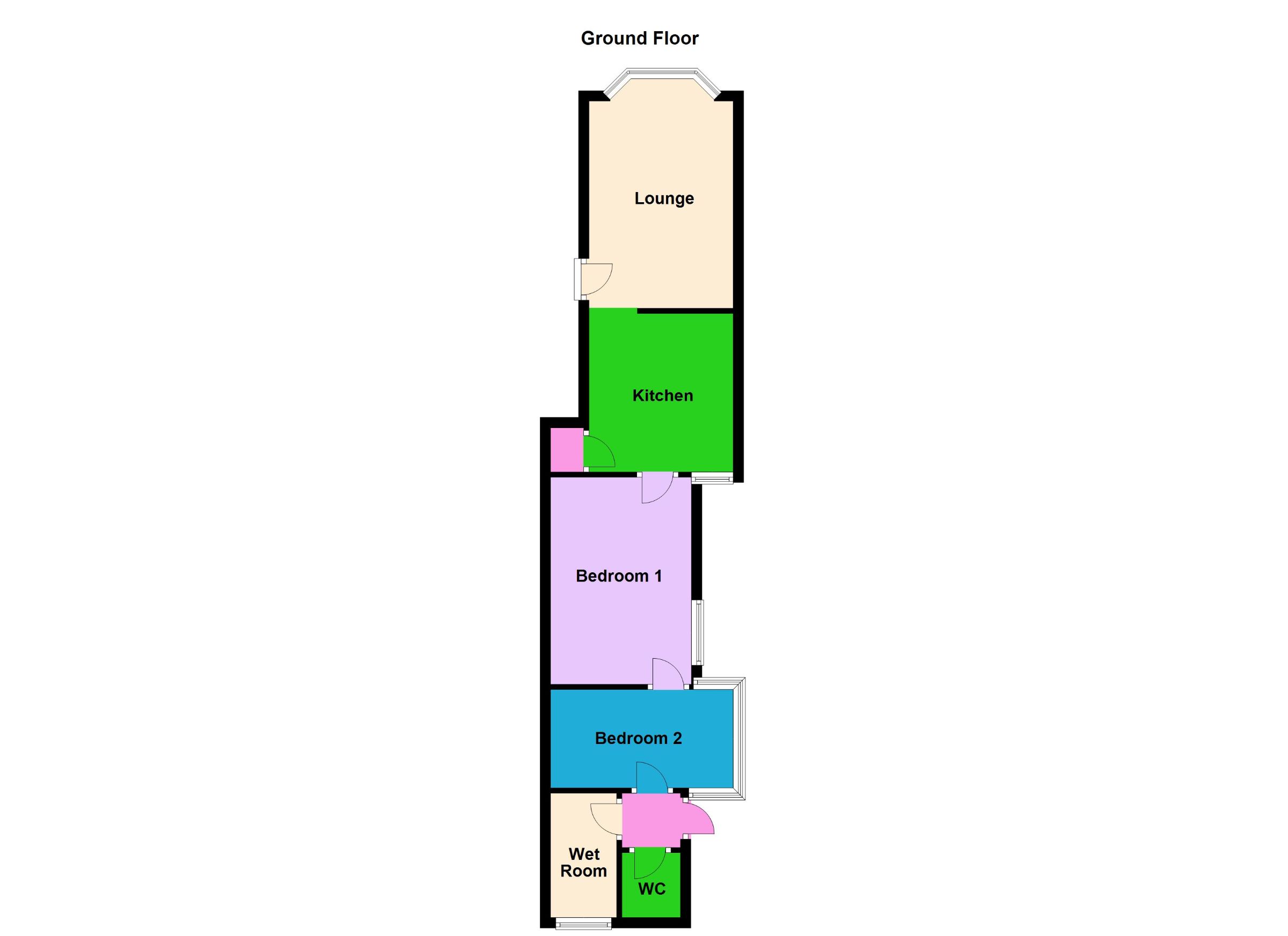 2 bed maisonette for sale in Palmerston Road, Peterborough - Property Floorplan