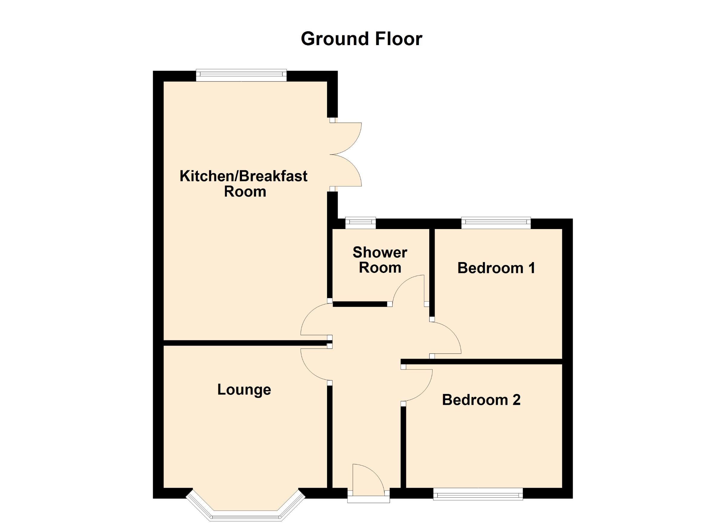 2 bed bungalow for sale in Grounds Avenue, March - Property Floorplan