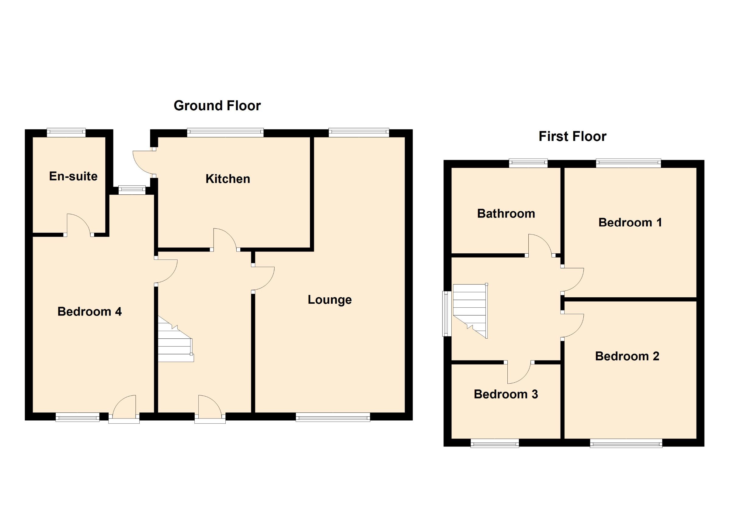 4 bed detached house for sale in Huntly Grove, Peterborough - Property Floorplan