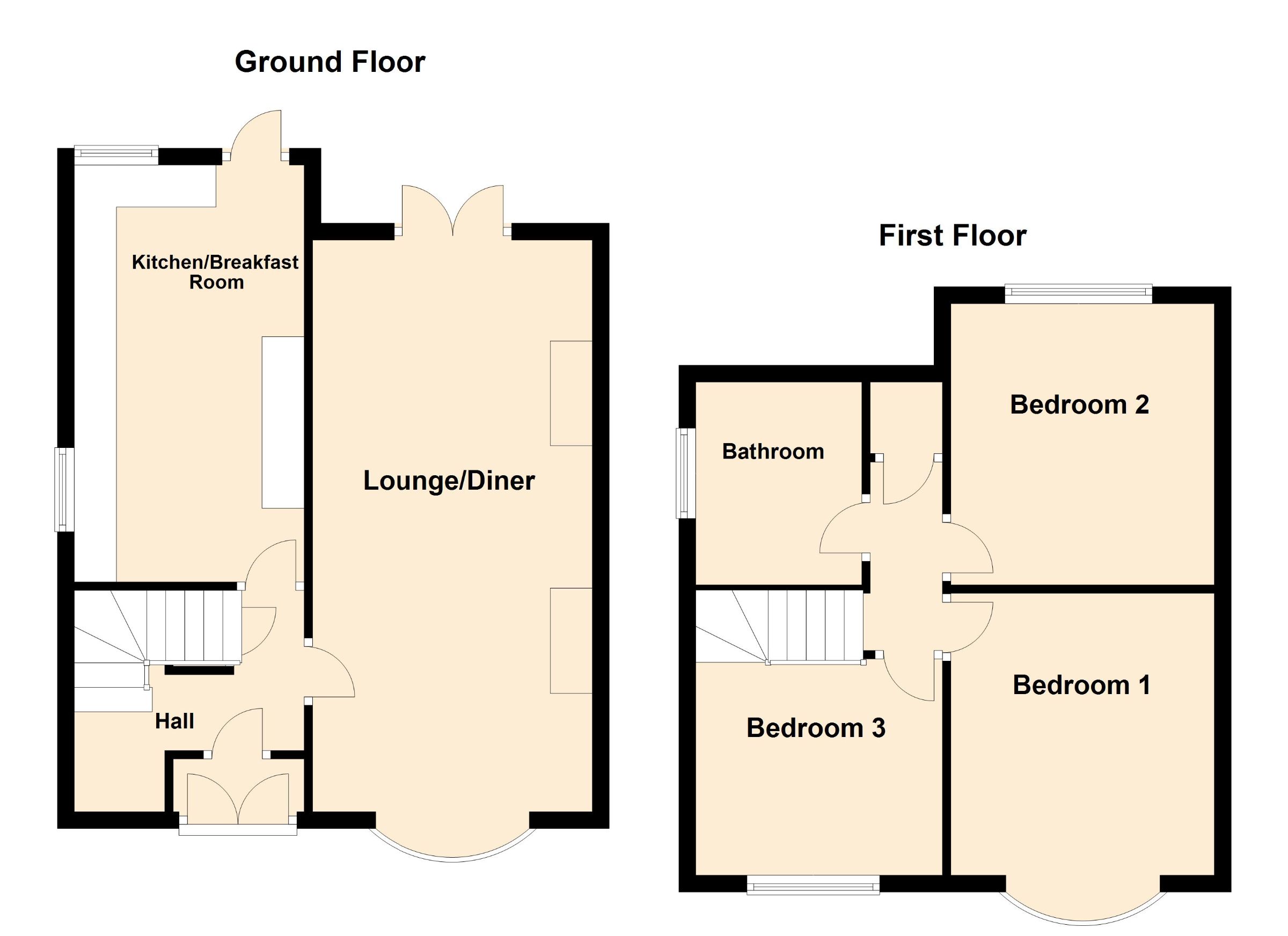 3 bed semi-detached house for sale in Arundel Road, Peterborough - Property Floorplan