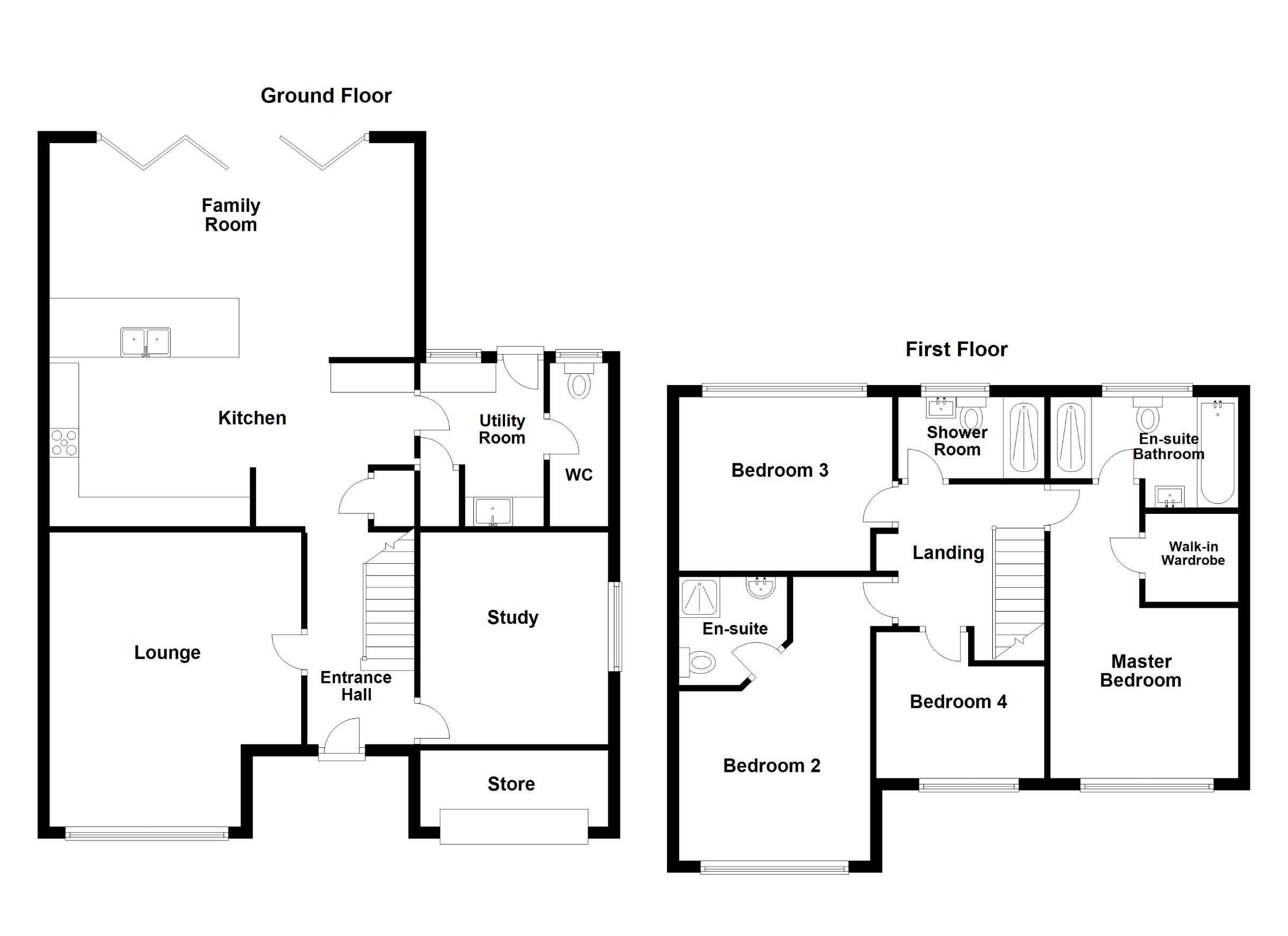4 bed detached house for sale in Chapel Street, Peterborough - Property Floorplan