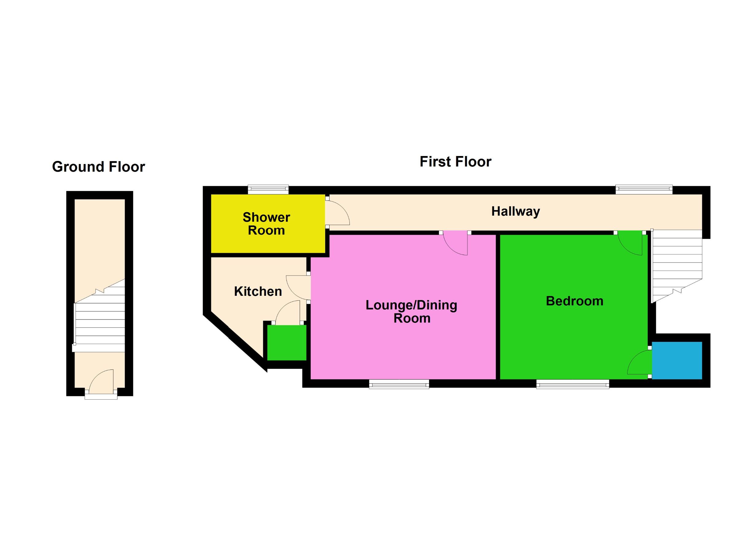 1 bed flat for sale in Whittlesey, Peterborough - Property Floorplan