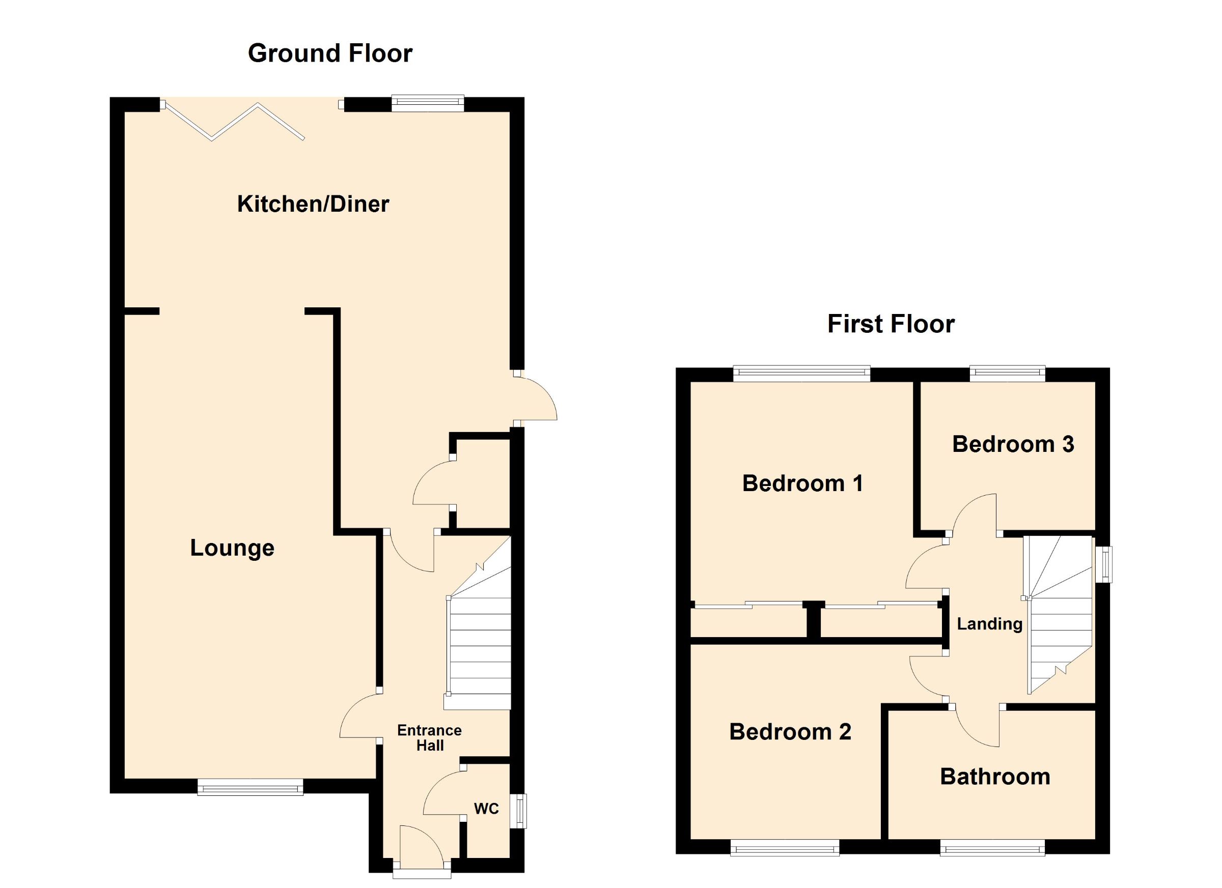3 bed detached house for sale in Langford Road, Peterborough - Property Floorplan