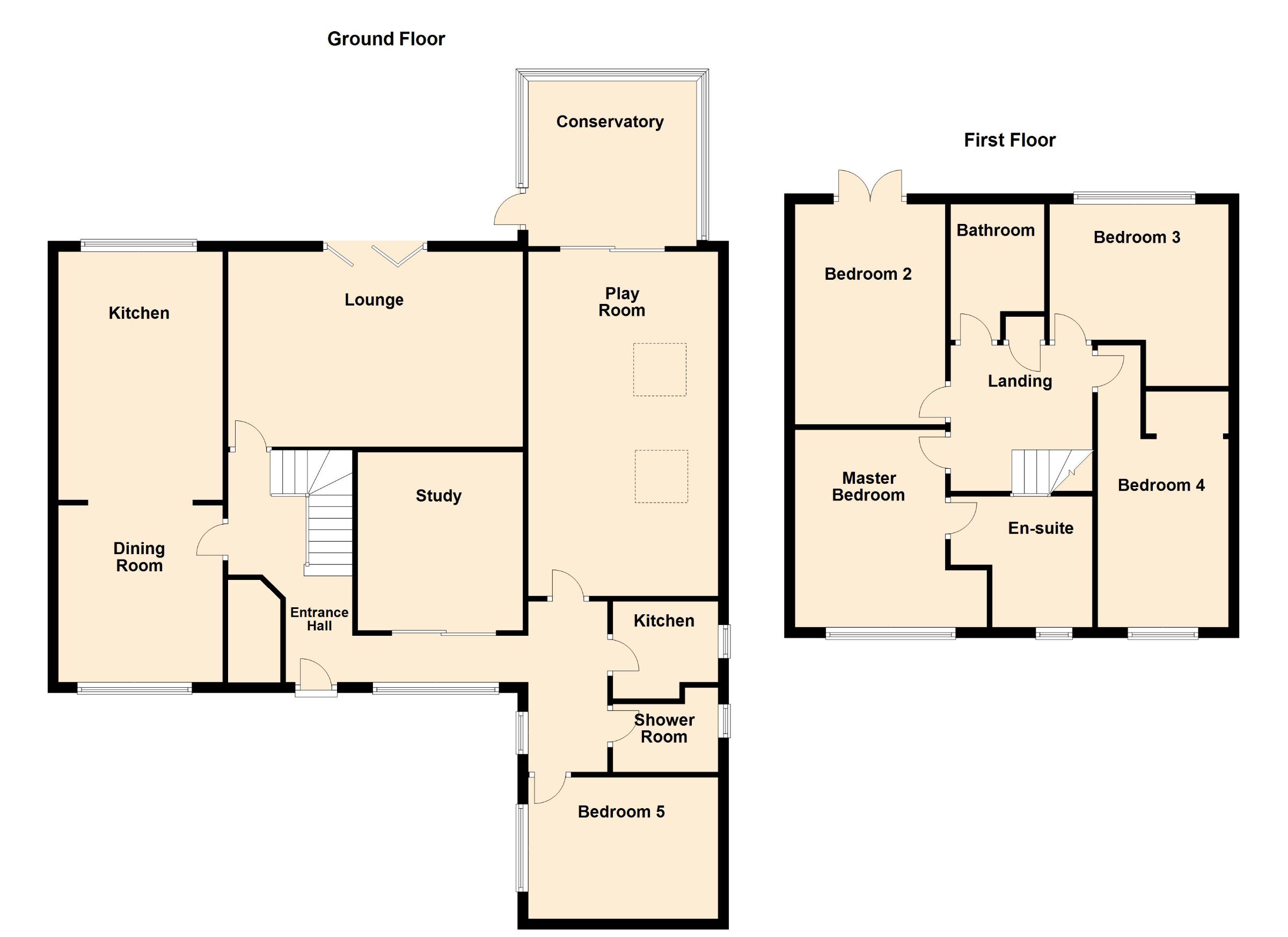5 bed detached house for sale in Tudor Place, London Road, Peterborough - Property Floorplan