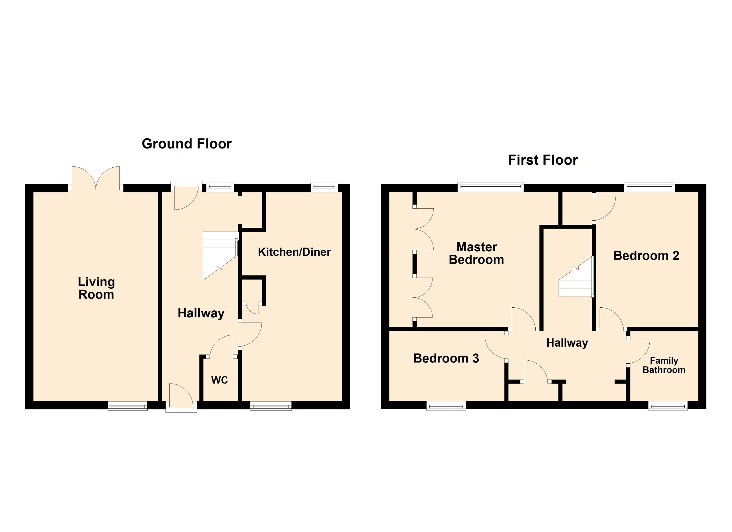 3 bed end of terrace house for sale in Stumpacre, Peterborough - Property Floorplan