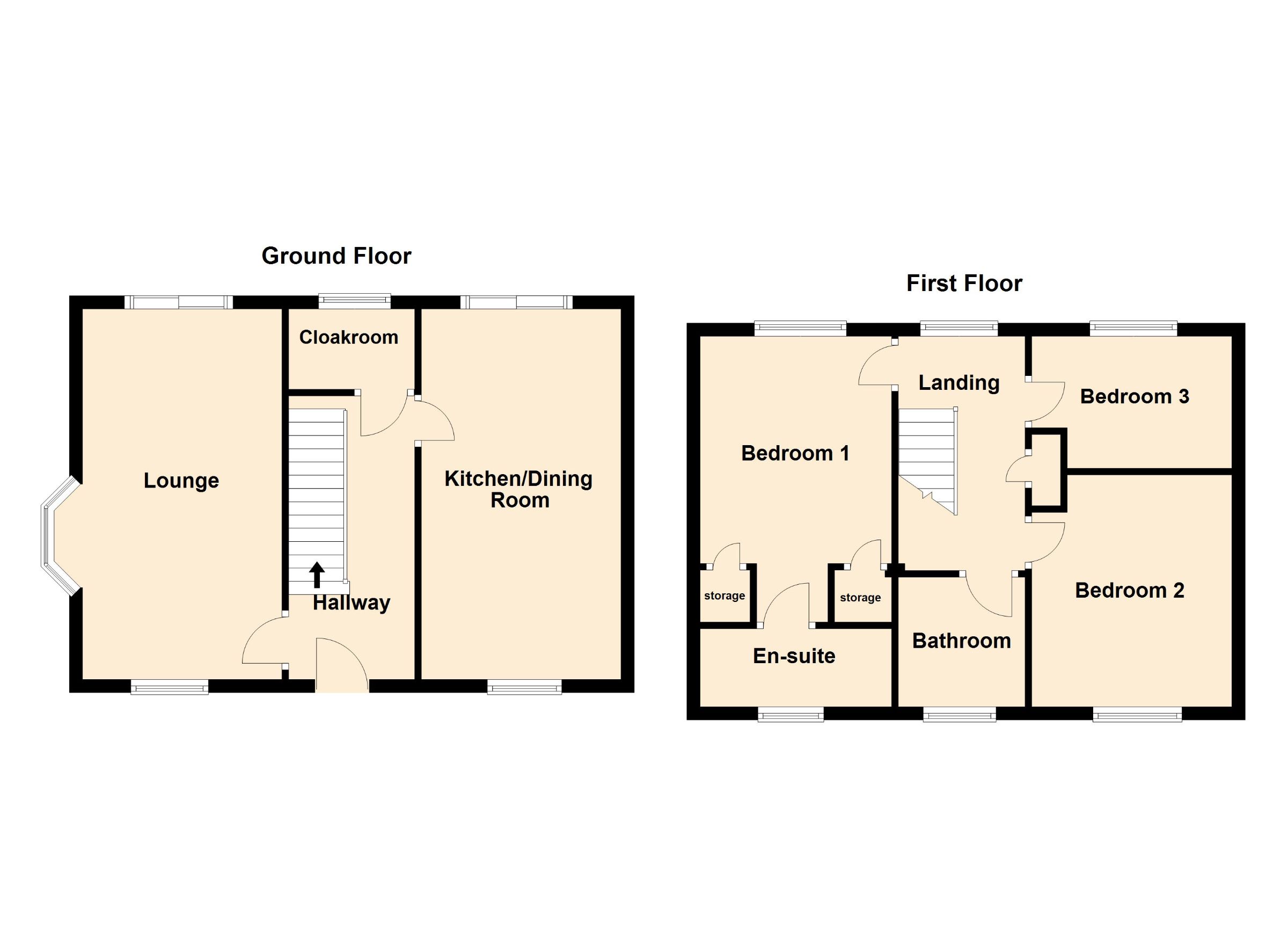 3 bed detached house for sale in Tilman Drive, Peterborough - Property Floorplan