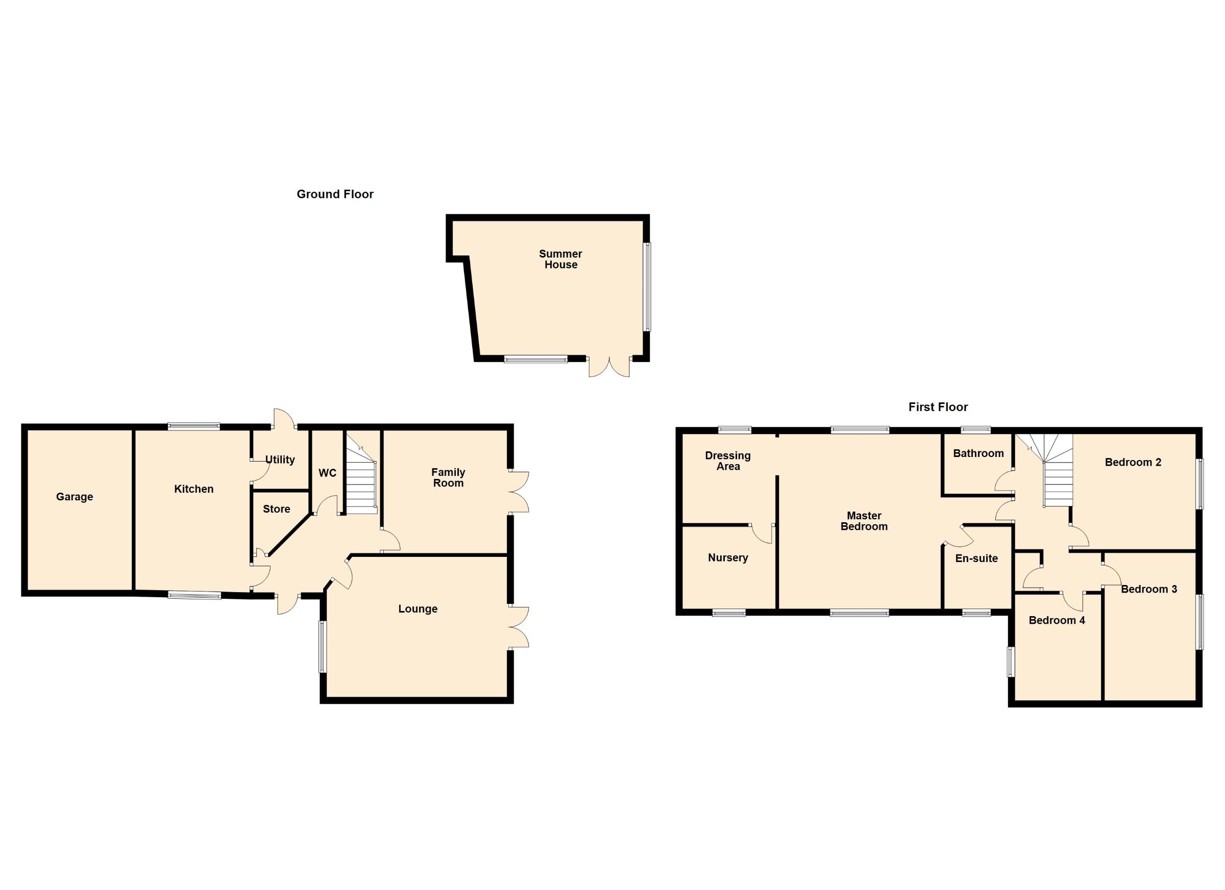 4 bed detached house for sale in George Alcock Way, Peterborough - Property Floorplan