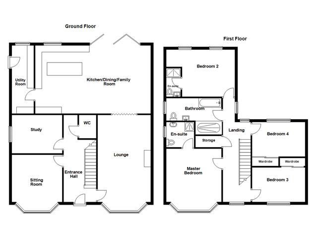 4 bed detached house for sale in Manor View, Peterborough - Property Floorplan