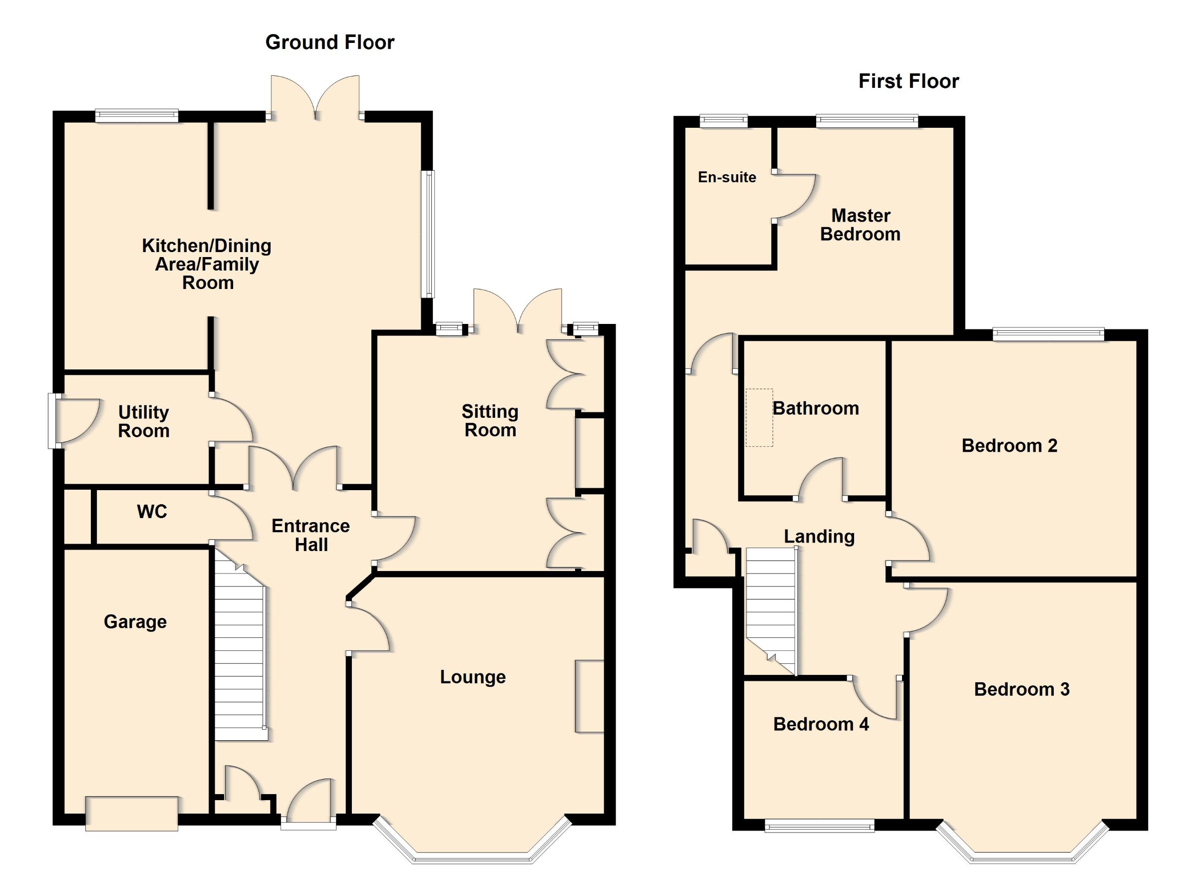 4 bed semi-detached house for sale in Broadway Gardens, Peterborough - Property Floorplan