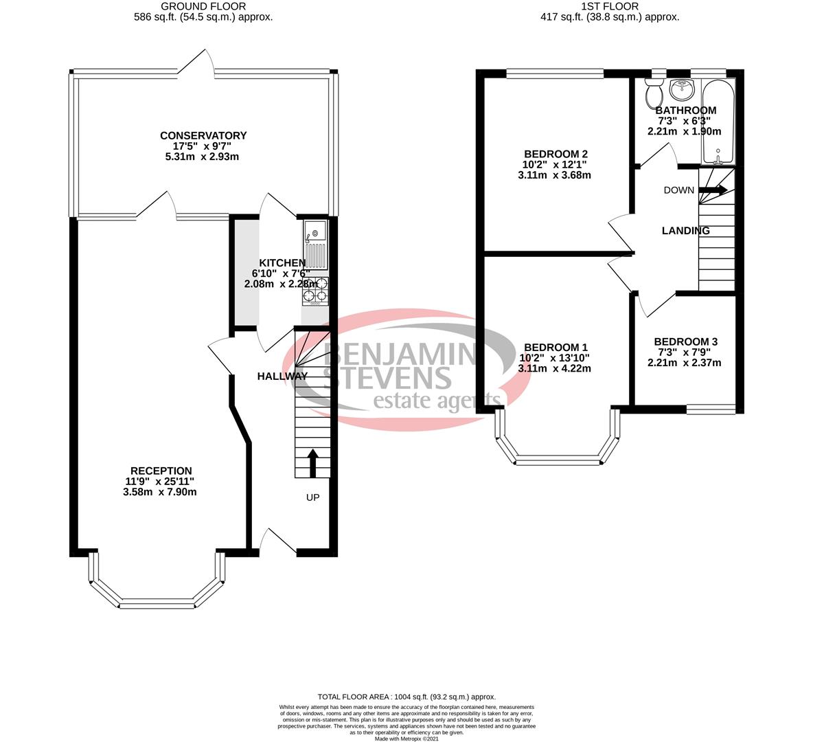 3 bed house for sale in Sandhurst Road, London - Property Floorplan
