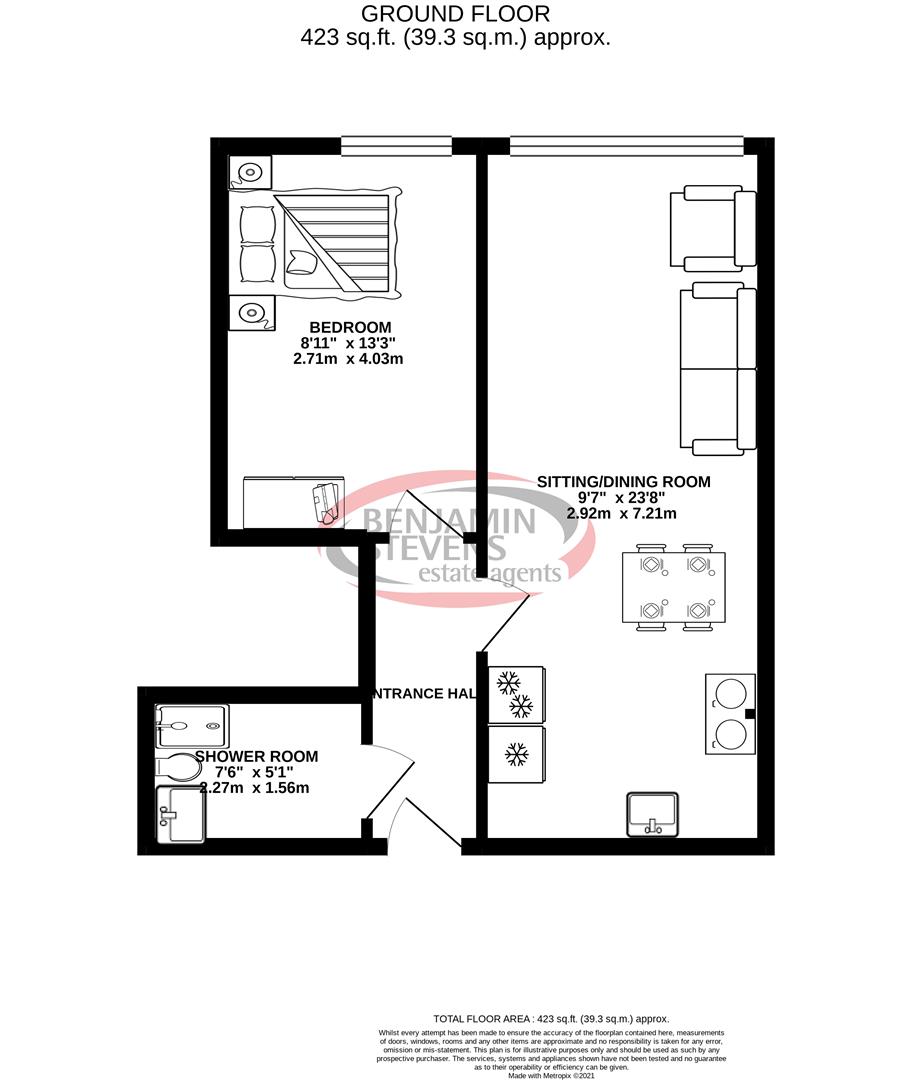 1 bed apartment to rent in Station Approach, Hayes - Property Floorplan