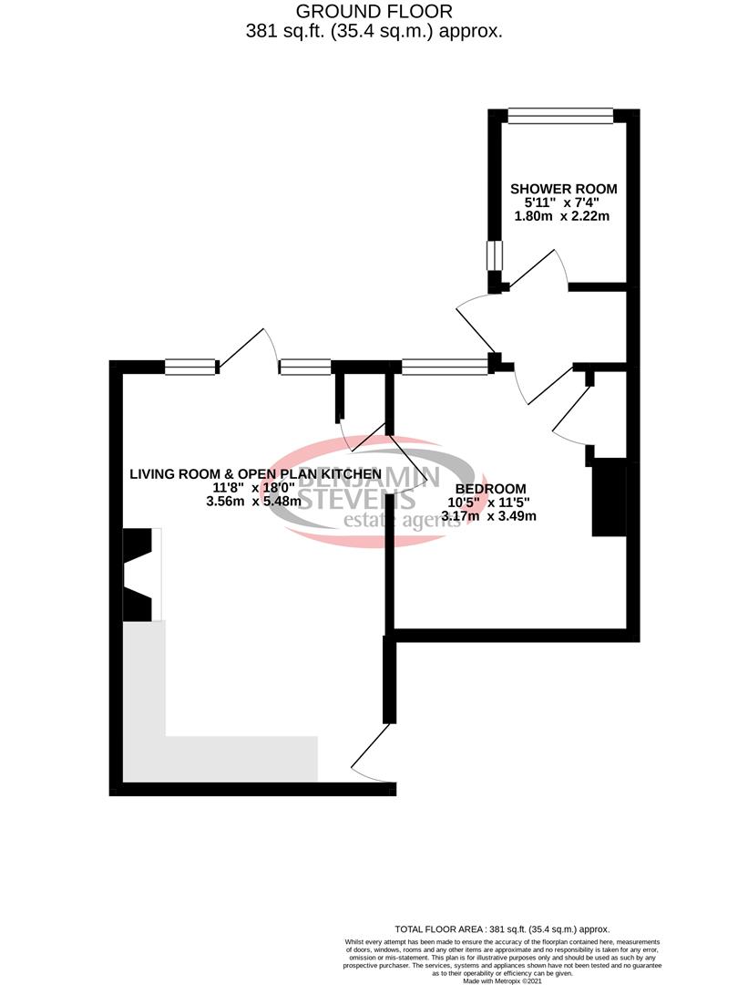 1 bed flat to rent in Granville Road, North Finchley - Property Floorplan