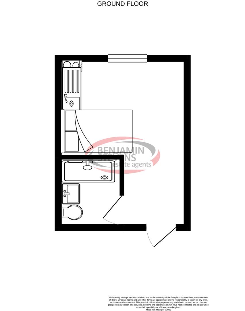 Studio flat for sale in Park Street, Luton - Property Floorplan