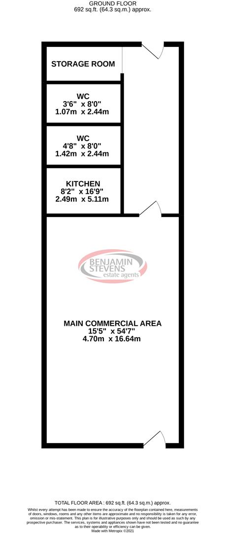 Commercial property for sale in Honeypot Lane, Stanmore - Property Floorplan