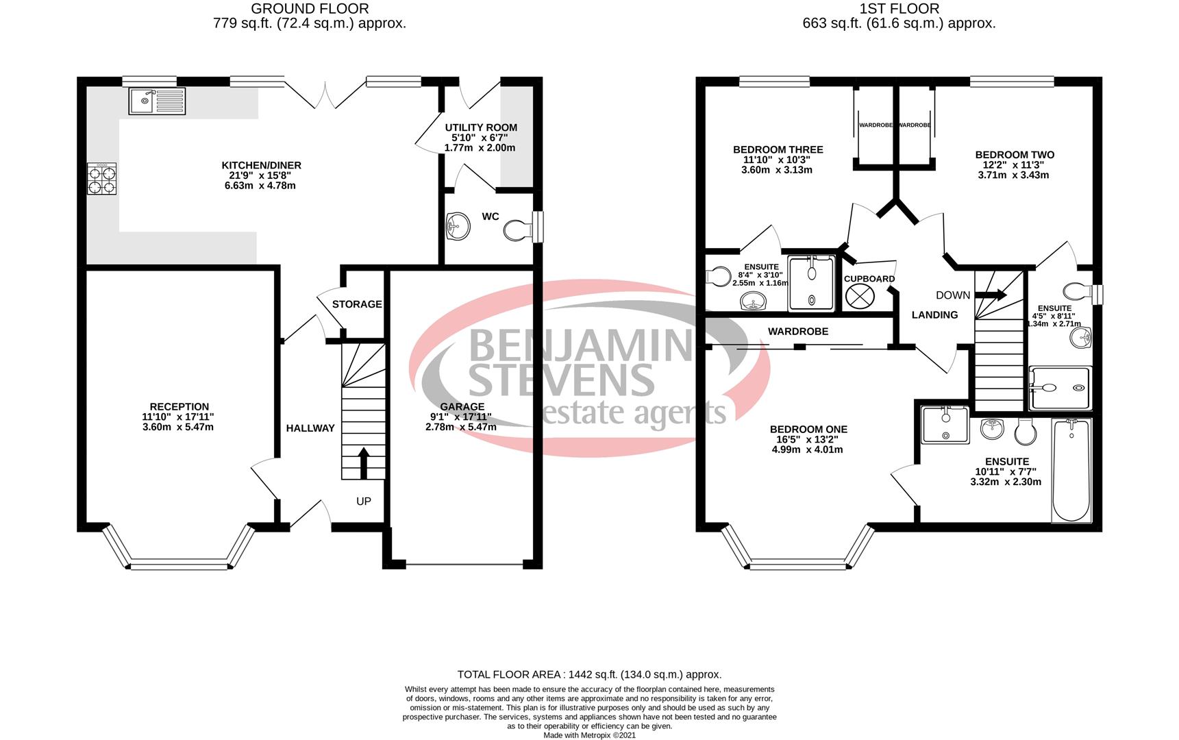 3 bed detached house for sale in Armstrong Road, Luton - Property Floorplan