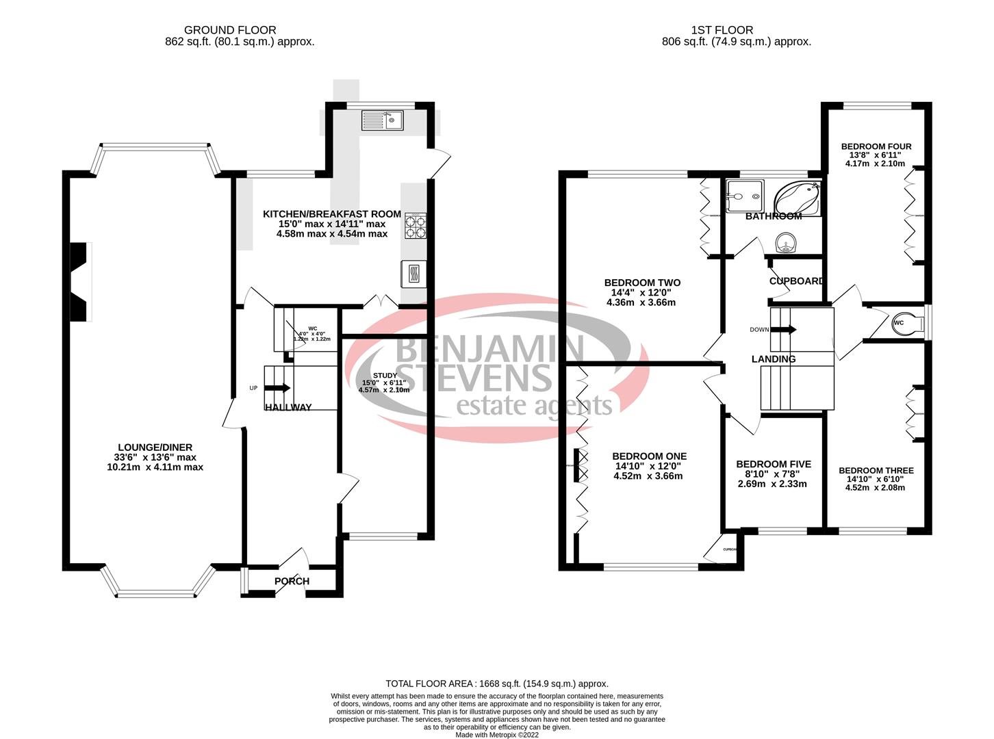 5 bed semi-detached house for sale in Savoy Close, Edgware - Property Floorplan
