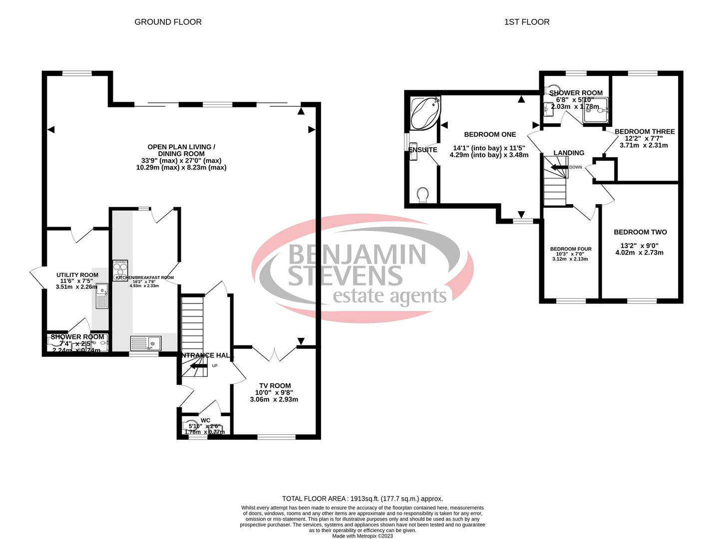 4 bed detached house for sale in Priory Field Drive, Edgware - Property Floorplan