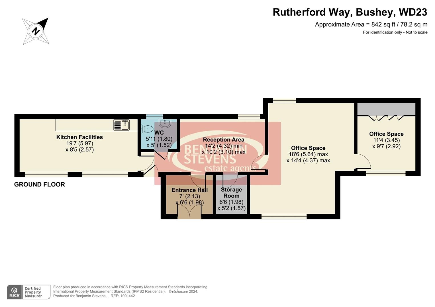 Retail property (high street) for sale in Rutherford Way, Bushey - Property Floorplan