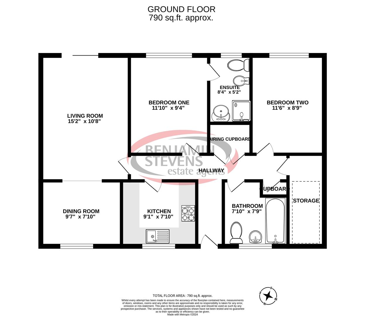 2 bed maisonette for sale in Priory Field Drive, Edgware - Property Floorplan