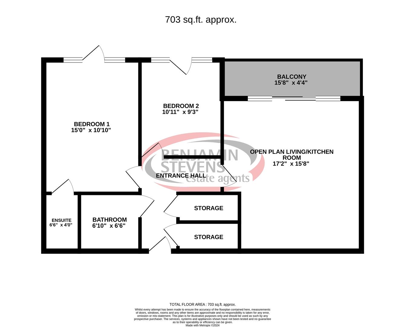 2 bed flat for sale in Moorhen Drive, London - Property Floorplan