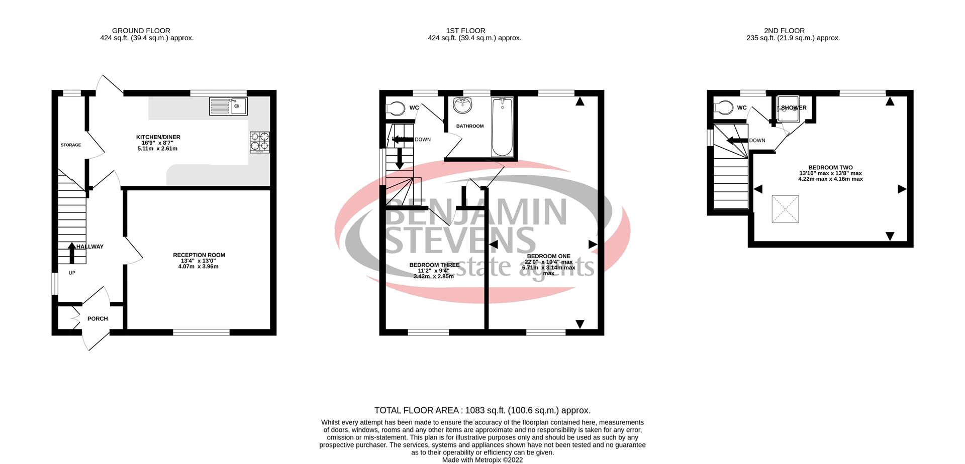 3 bed semi-detached house for sale in Meadfield, Edgware - Property Floorplan