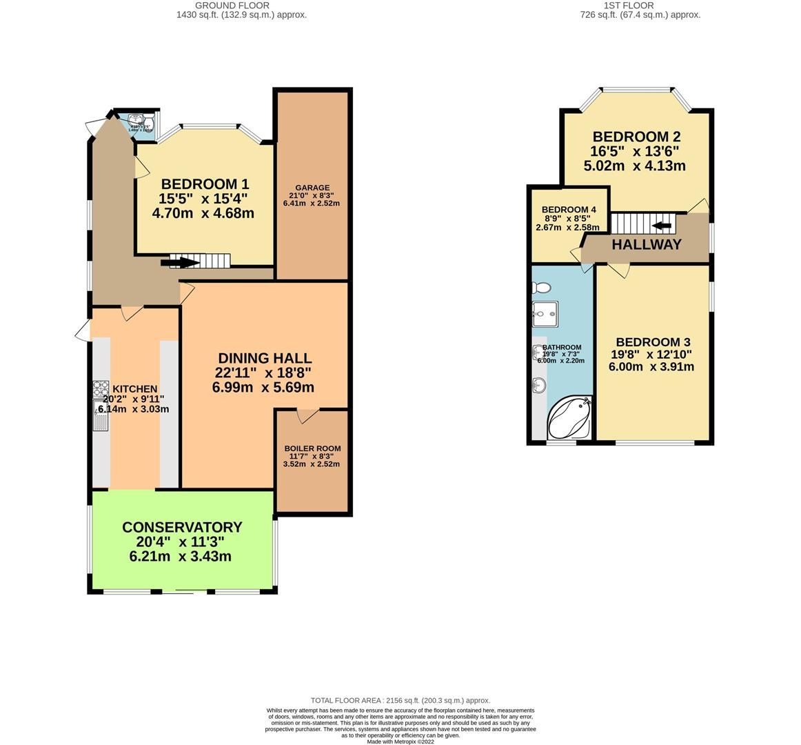 4 bed detached house for sale in Edgwarebury Lane - Property Floorplan
