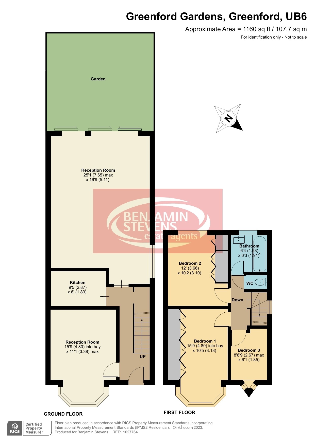 3 bed semi-detached house for sale in Greenford - Property Floorplan